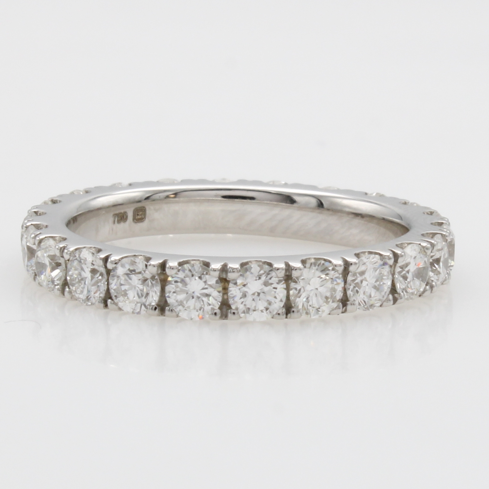 Image 27118111 - Memoryring mit Brillanten, WG 750/000, Brill. in Krappenfassungen zus. ca. 2.06 ct ...