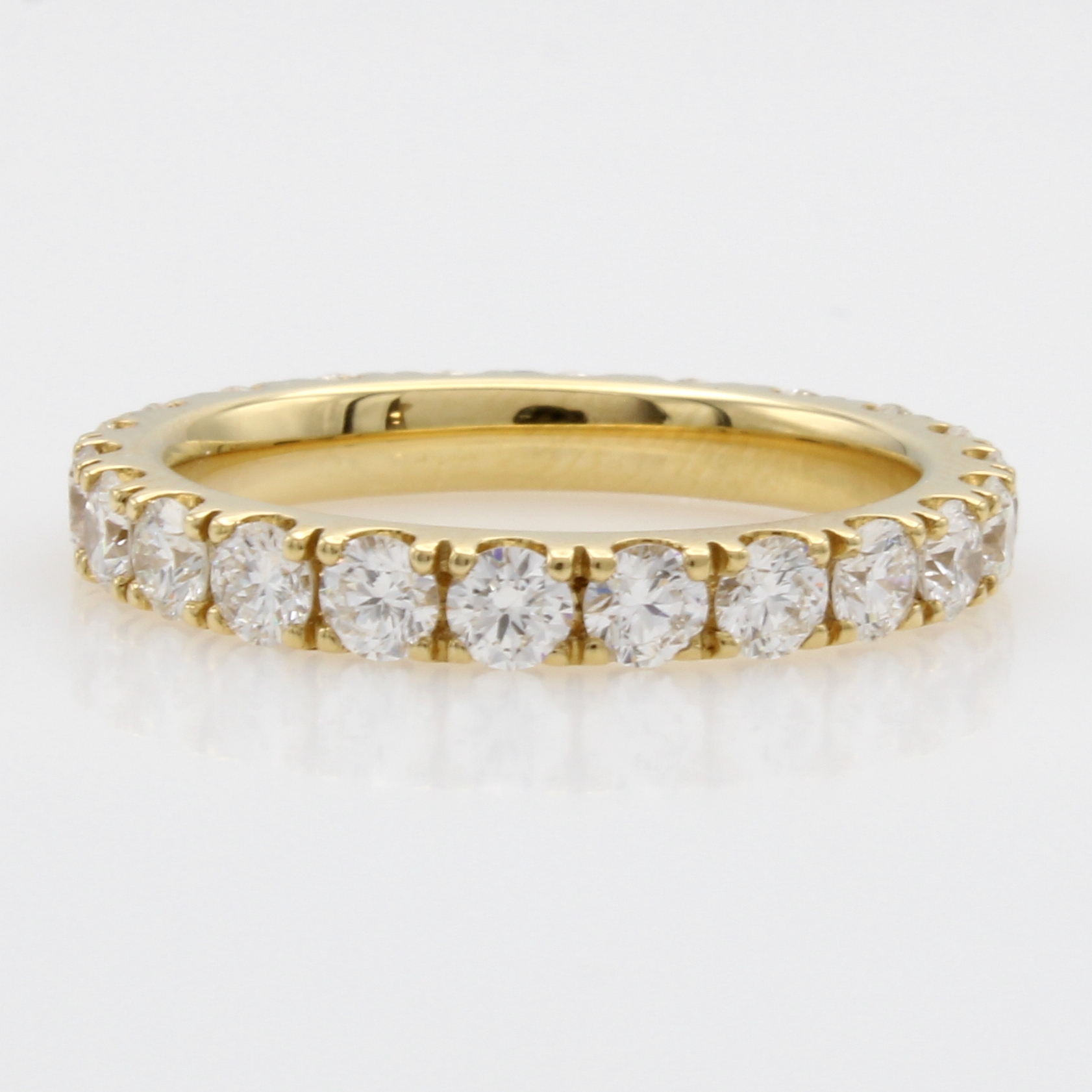 Image 27118121 - Memoryring mit Brillanten, GG 750/000, Brill. in Krappenfassungen zus. ca. 2.01 ct ...
