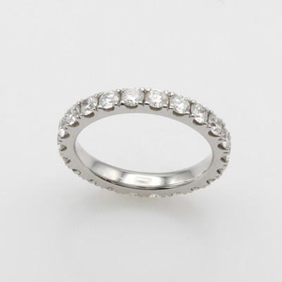 27118111a - Memoryring mit Brillanten, WG 750/000, Brill. in Krappenfassungen zus. ca. 2.06 ct ...