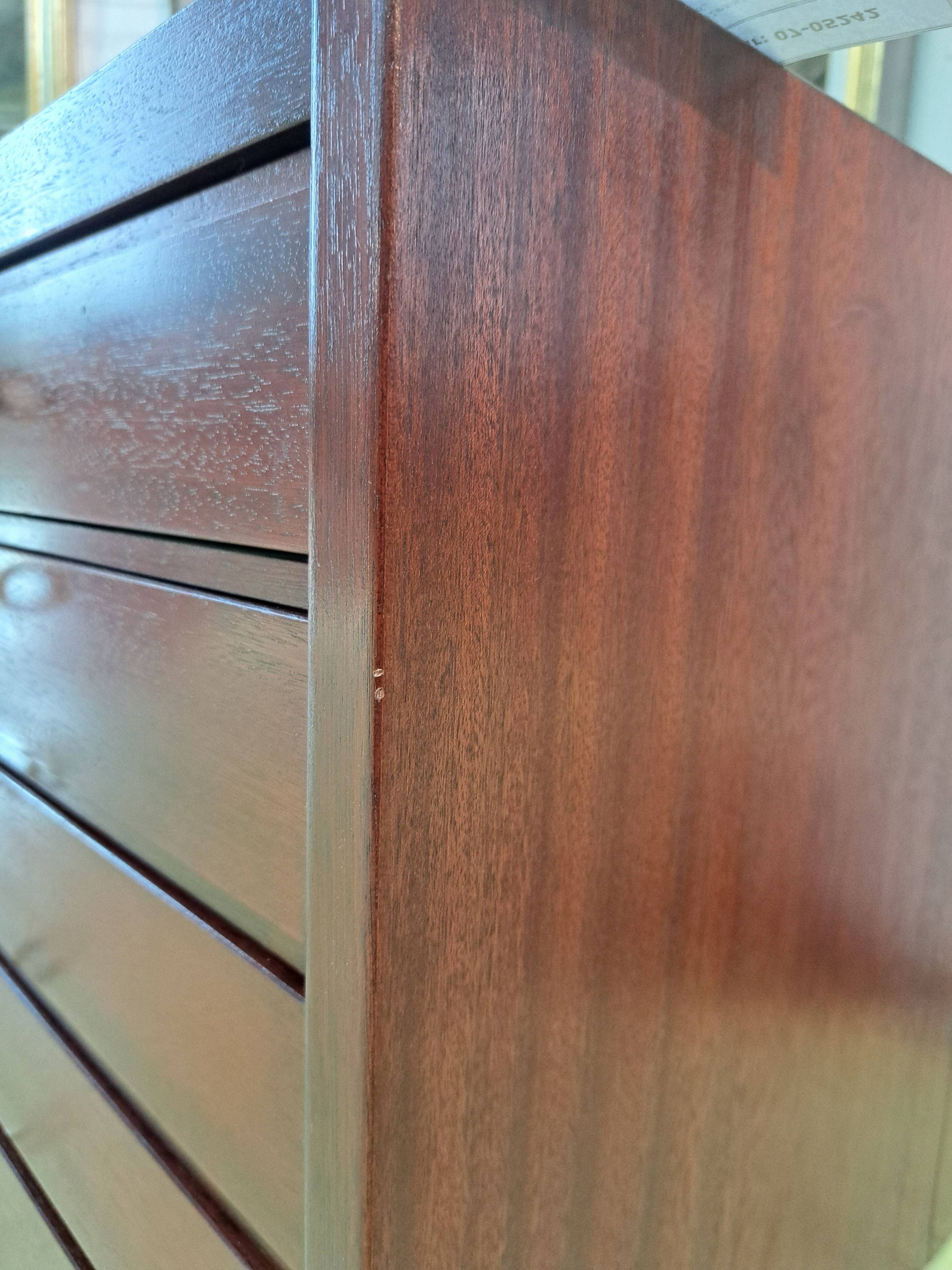 Detail g: Großer Besteckkasten, wohl Robbe & Berking, Holz und Kunststoff, 5 Schubläden mit 5 Schlüsseln, Innenaufteilung unvollständig, 68x41x44 cm, ...