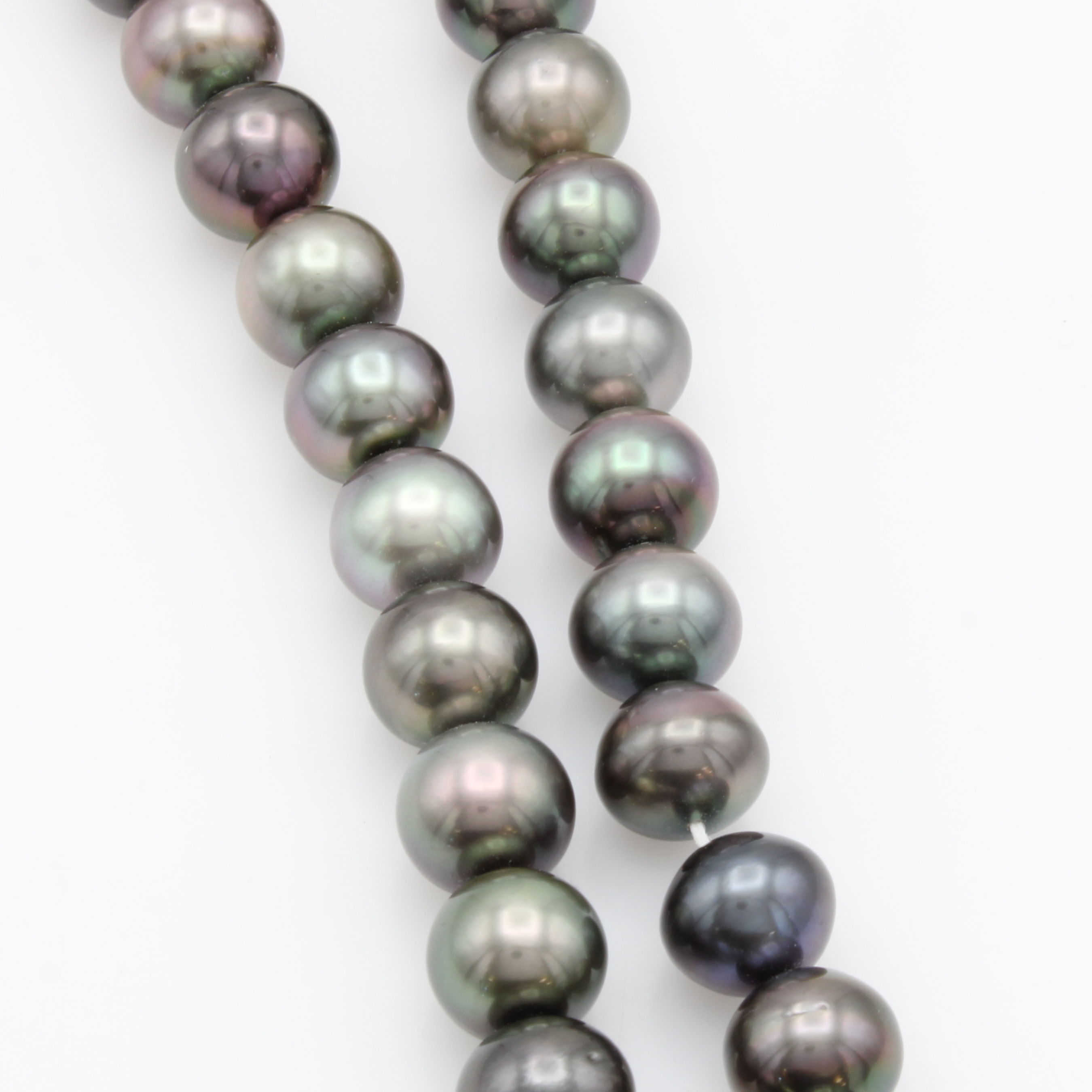 Image 27118273 - Tahitizuchtperlenstrang, multicolourfarb., barocke Perlen, D. ca. 11.7-12.5 mm, L. ca. ...