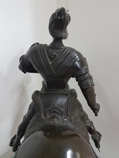 27118276i - Reiterstandbild des Bartolomeo Colleoni, nach Andrea del Verrocchio, um 1900, Bronze ...