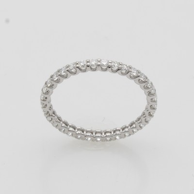27118283a - Memoryring mit Brillanten, WG 750/000, Brill. zus. ca. 0.80 ct Weiß-l.get.Weiß/si-p, ...