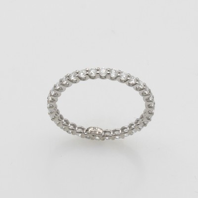 27118284a - Memoryring mit Brillanten, WG 750/000, Brill. zus. ca. 0.63 ct Weiß-l.get.Weiß/si-p, ...