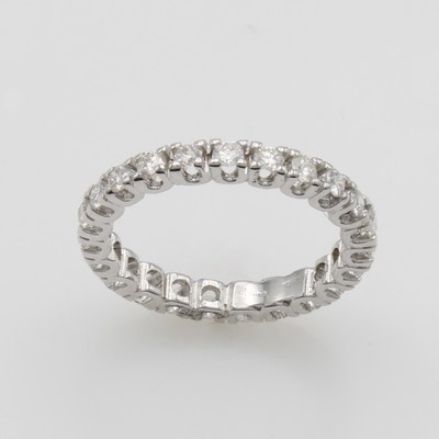 27118285a - Memoryring mit Brillanten, WG 750/000, Brill. zus. ca. 0.85 ct Weiß-l.get.Weiß/si-p, ...