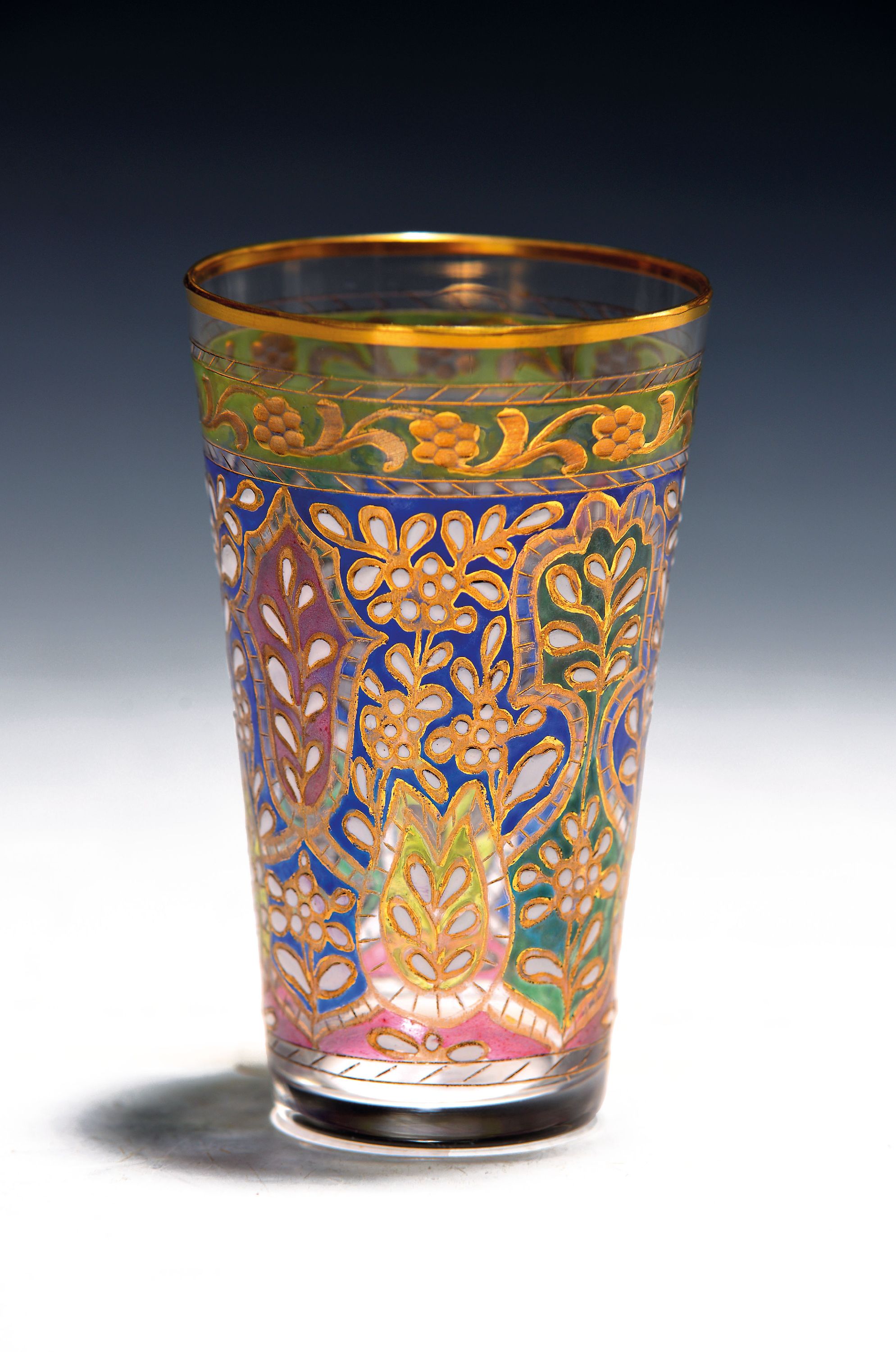 Image 27118307 - Becherglas, ´Jodhpur´, Josephinenhütte, um 1895-1925, farbloses Kristallglas, ...