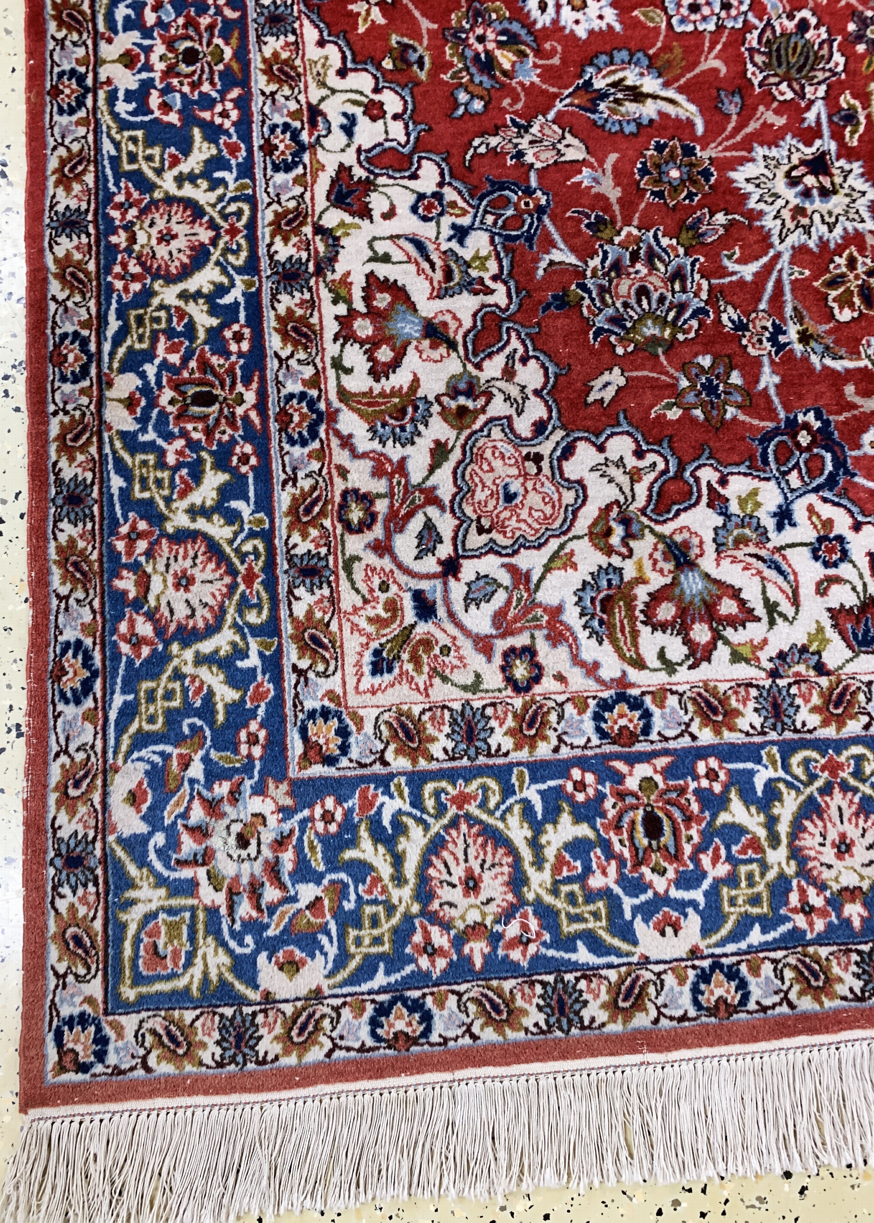 Detail b: Najafabad fein, Persien, Mitte 20.Jhd, Wolle auf Baumwolle, ca. 215 x 150 cm, EHZ: 2