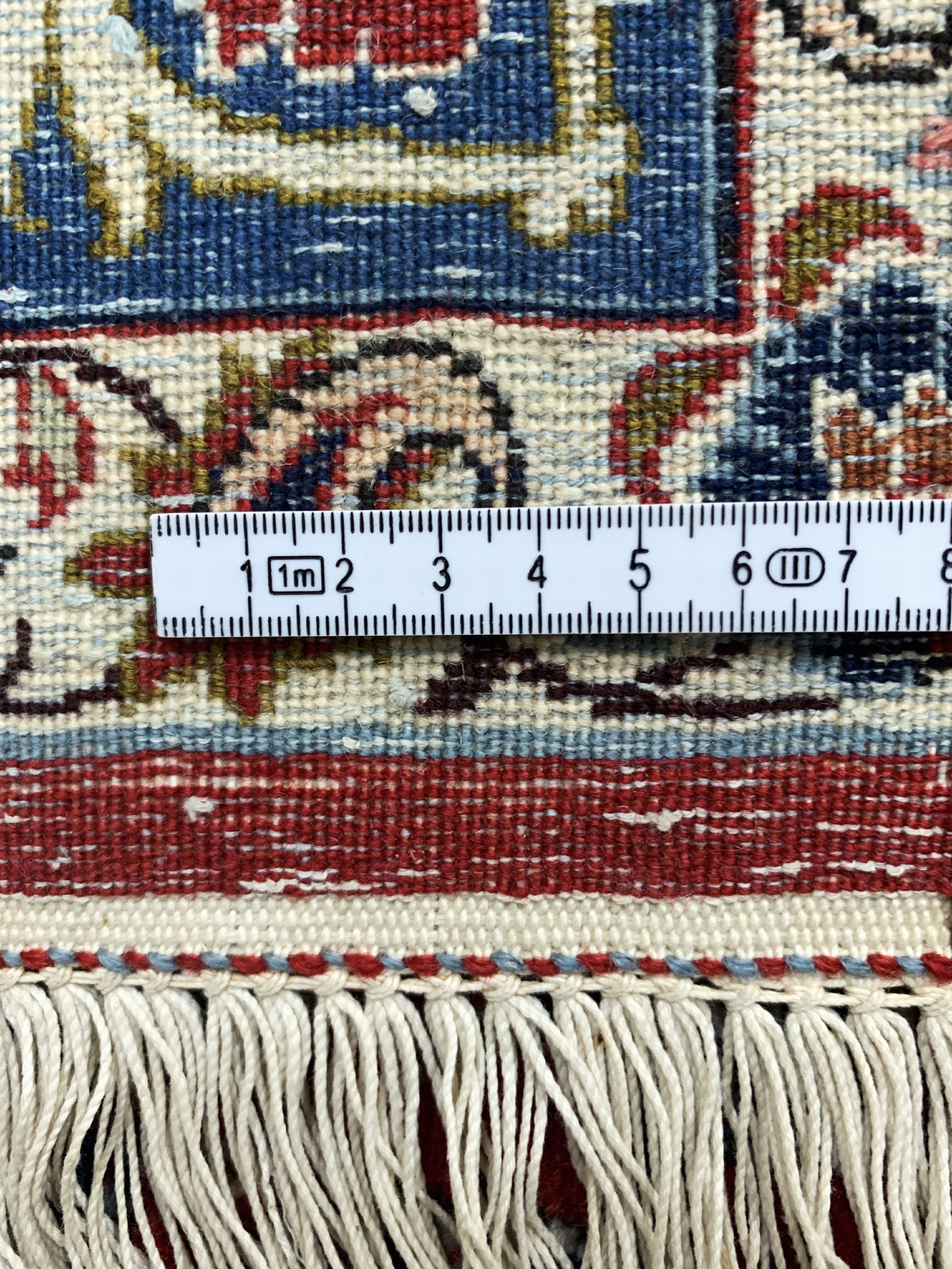Detail g: Najafabad fein, Persien, Mitte 20.Jhd, Wolle auf Baumwolle, ca. 215 x 150 cm, EHZ: 2