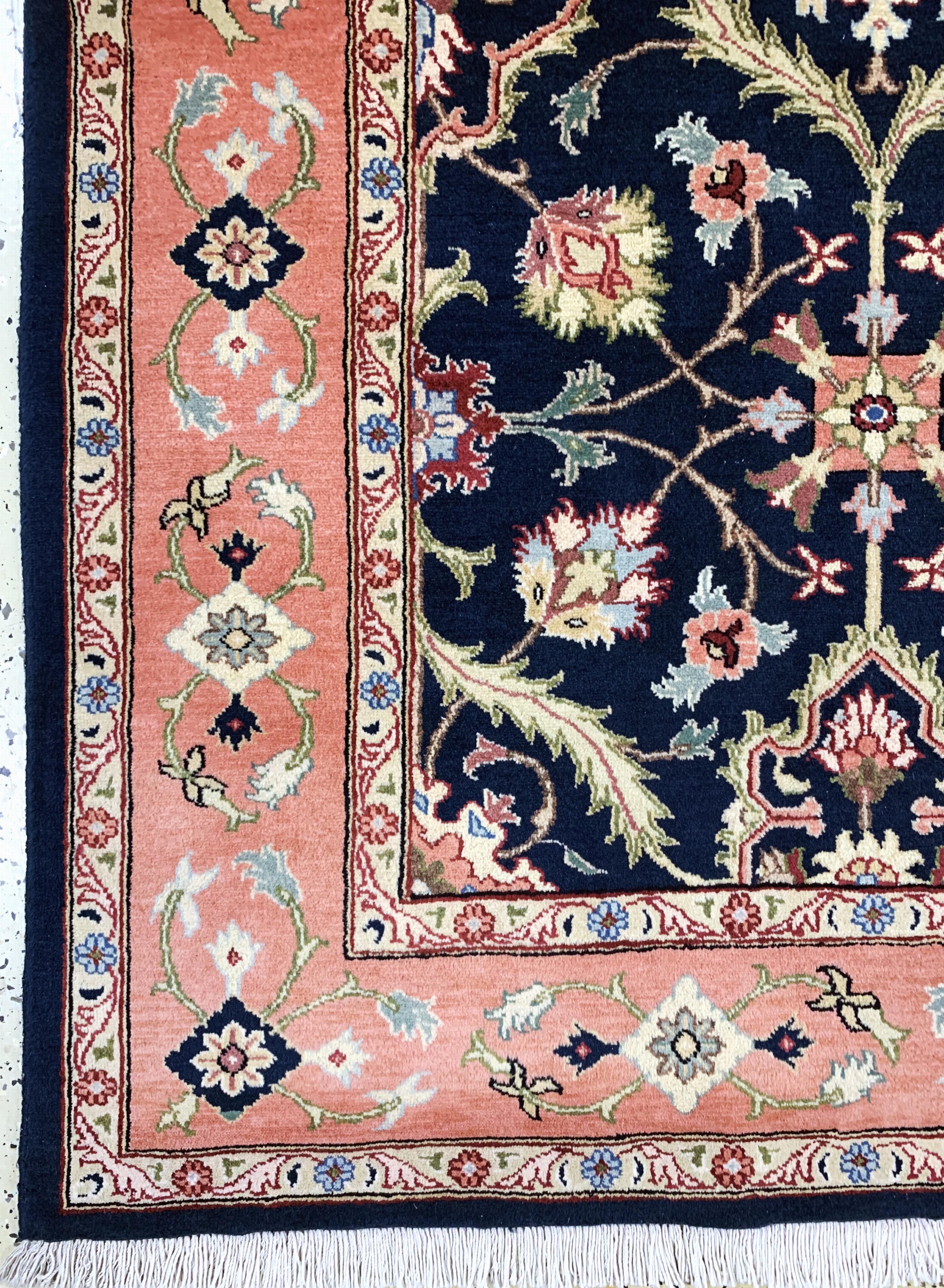 Detail b: Yazd, Persien, Ende 20.Jhd, Wolle auf Baumwolle, ca. 205 x 195 cm, EHZ:1(nahezu neuwertig)