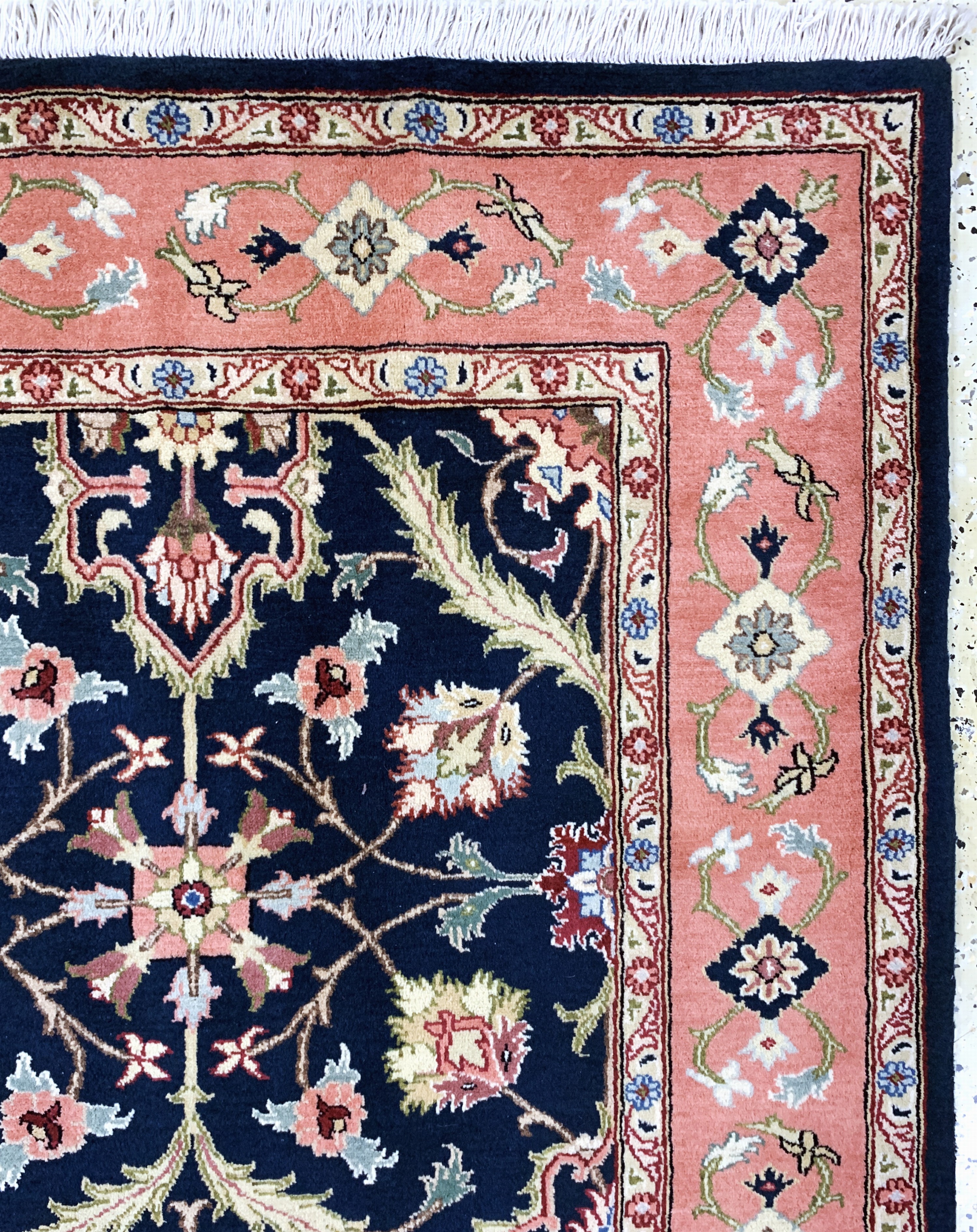 Detail e: Yazd, Persien, Ende 20.Jhd, Wolle auf Baumwolle, ca. 205 x 195 cm, EHZ:1(nahezu neuwertig)