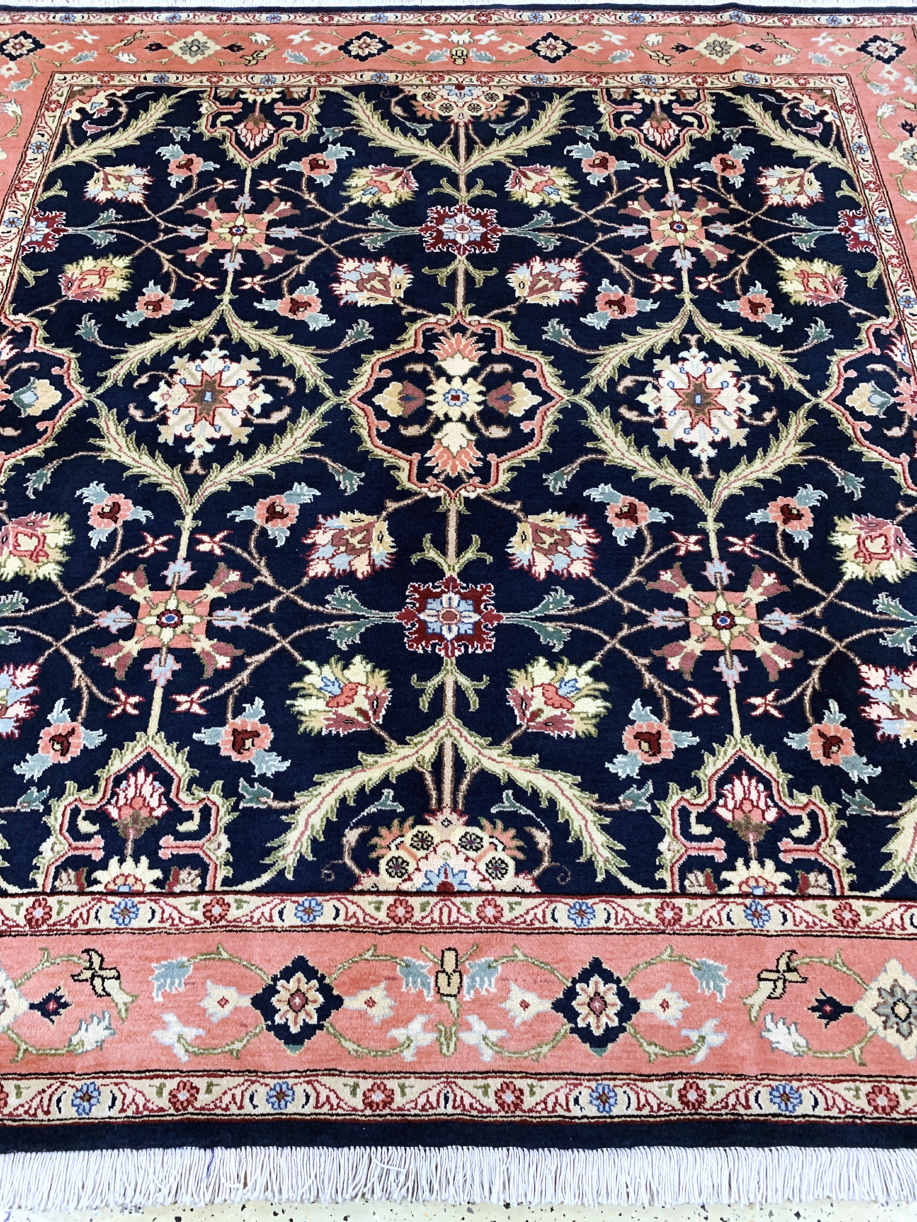 Detail f: Yazd, Persien, Ende 20.Jhd, Wolle auf Baumwolle, ca. 205 x 195 cm, EHZ:1(nahezu neuwertig)