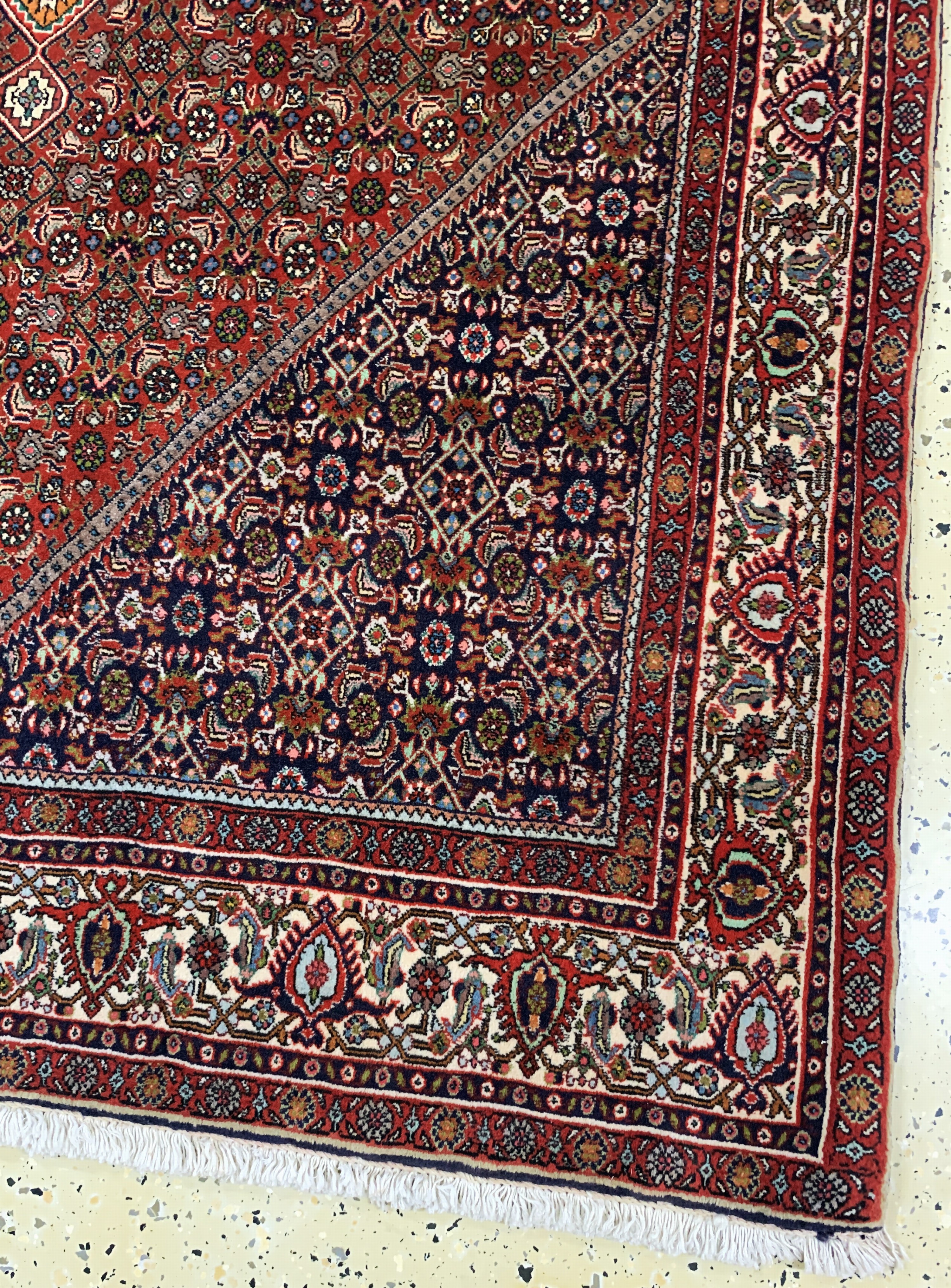 Detail a: Bidjar Kork fein, Persien, Ende 20.Jhd, Korkwolle auf Baumwolle, ca. 272 x 150 cm, EHZ: 1-2