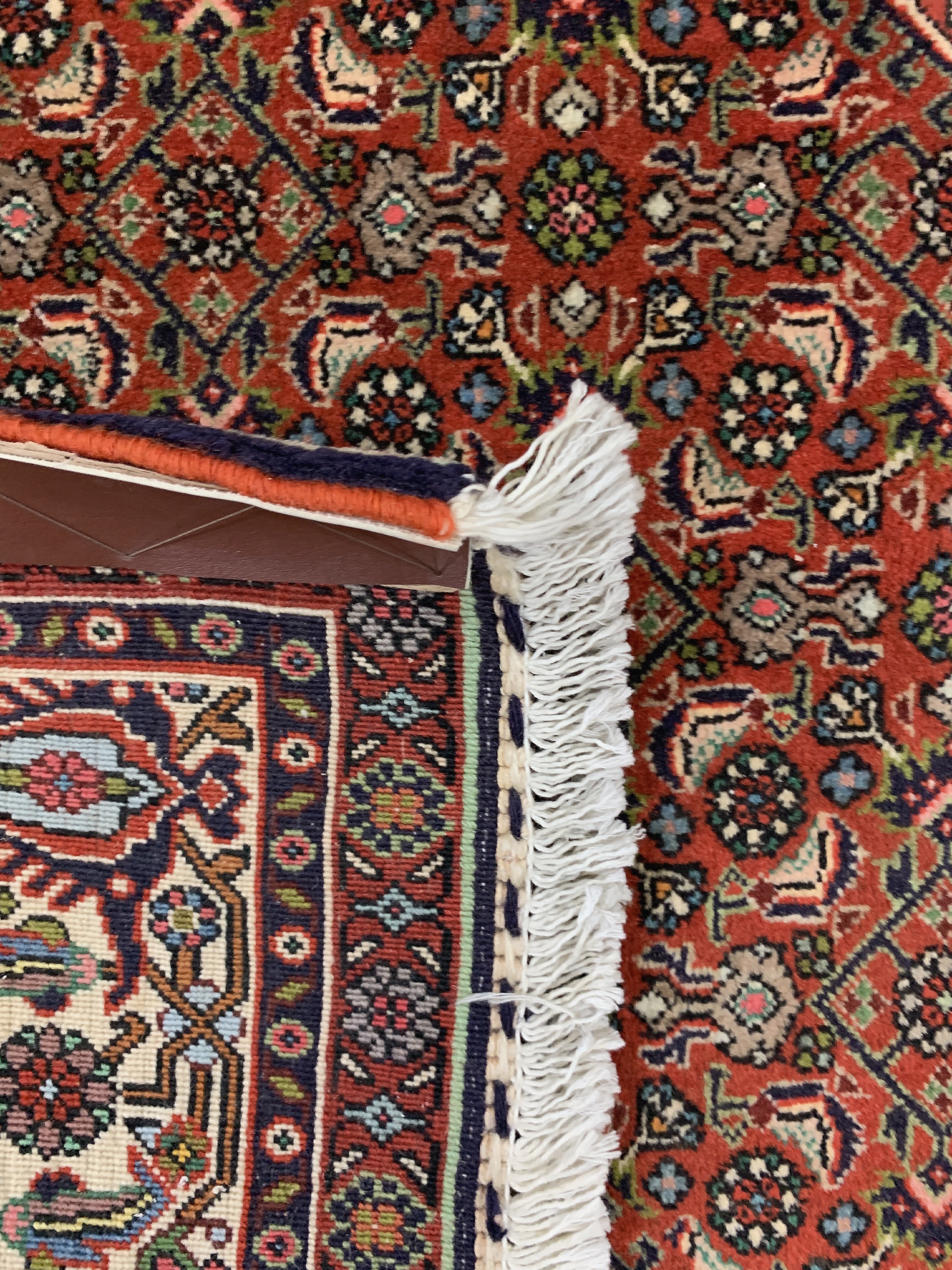 Detail f: Bidjar Kork fein, Persien, Ende 20.Jhd, Korkwolle auf Baumwolle, ca. 272 x 150 cm, EHZ: 1-2