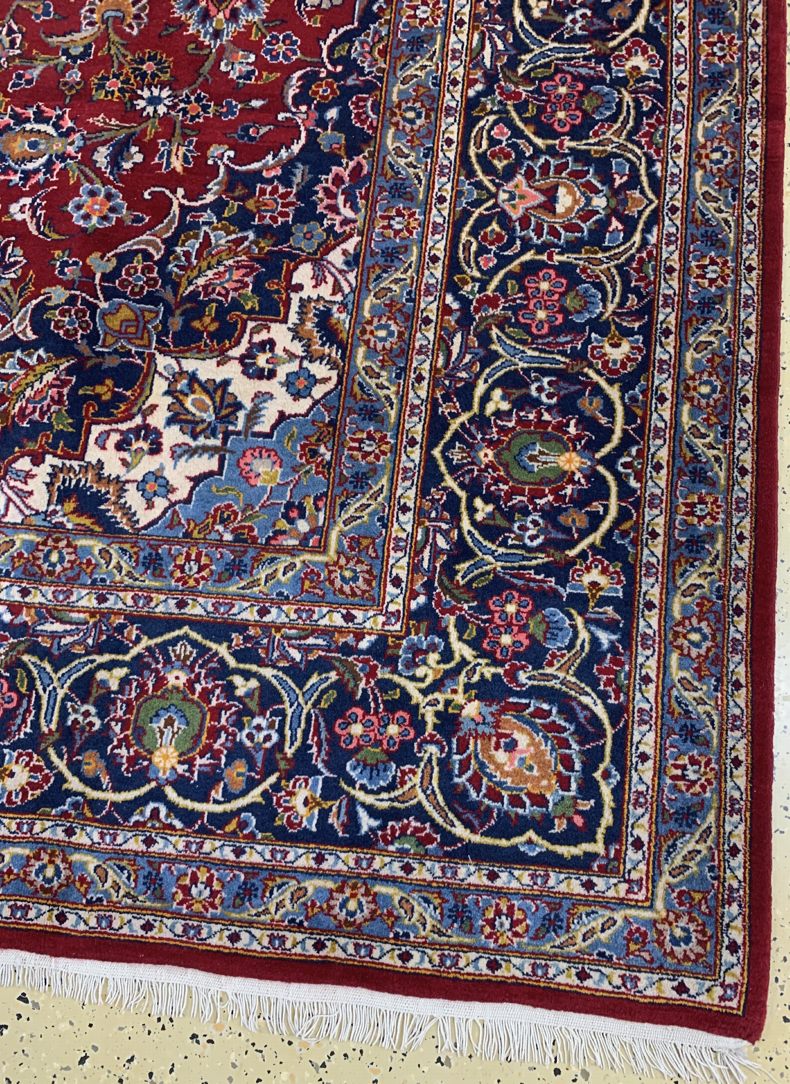 Detail a: Keschan, Persien, Ende 20.Jhd, Wolle auf Baumwolle, ca. 370 x 275 cm, EHZ: 2