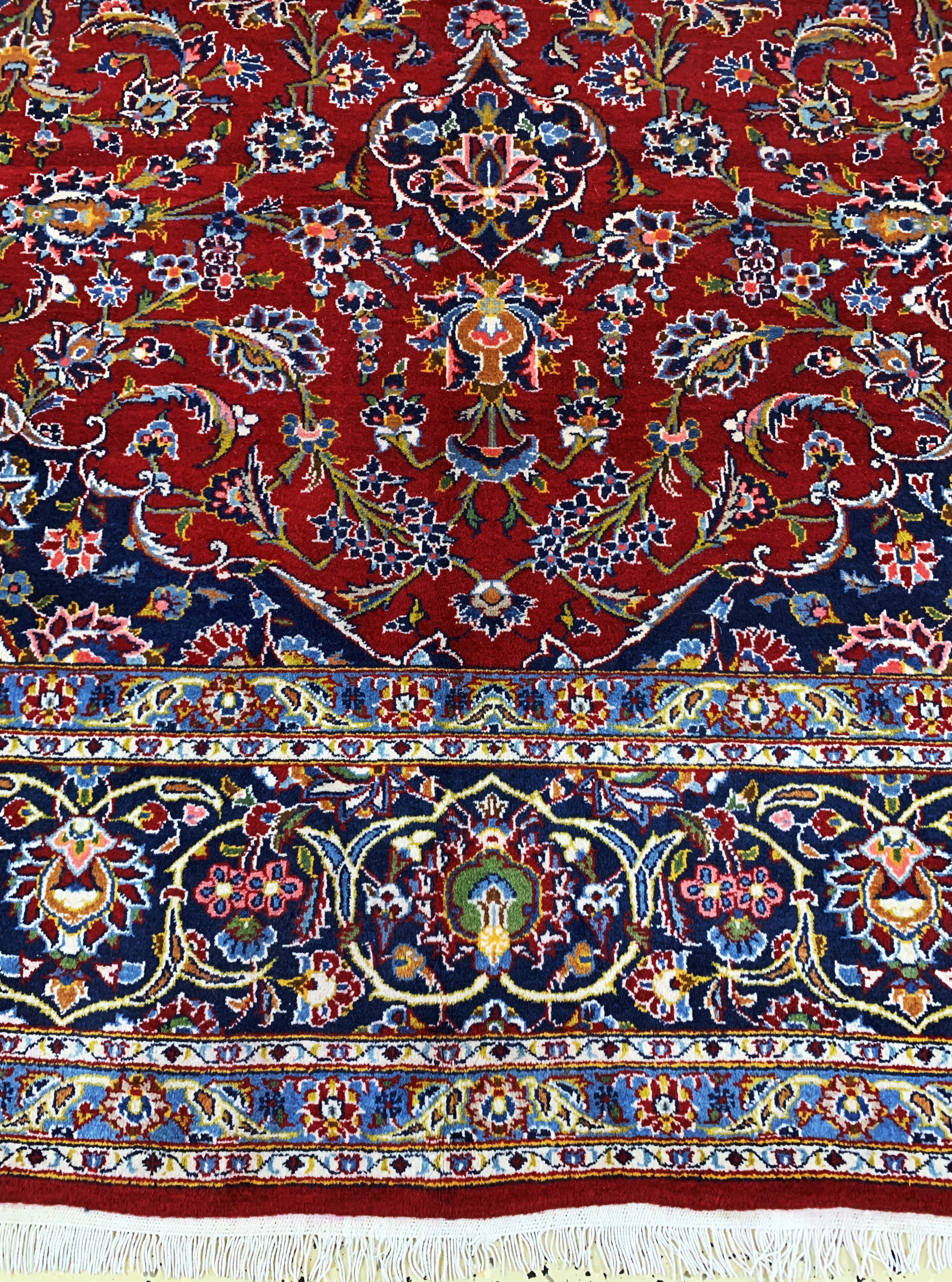 Detail b: Keschan, Persien, Ende 20.Jhd, Wolle auf Baumwolle, ca. 370 x 275 cm, EHZ: 2