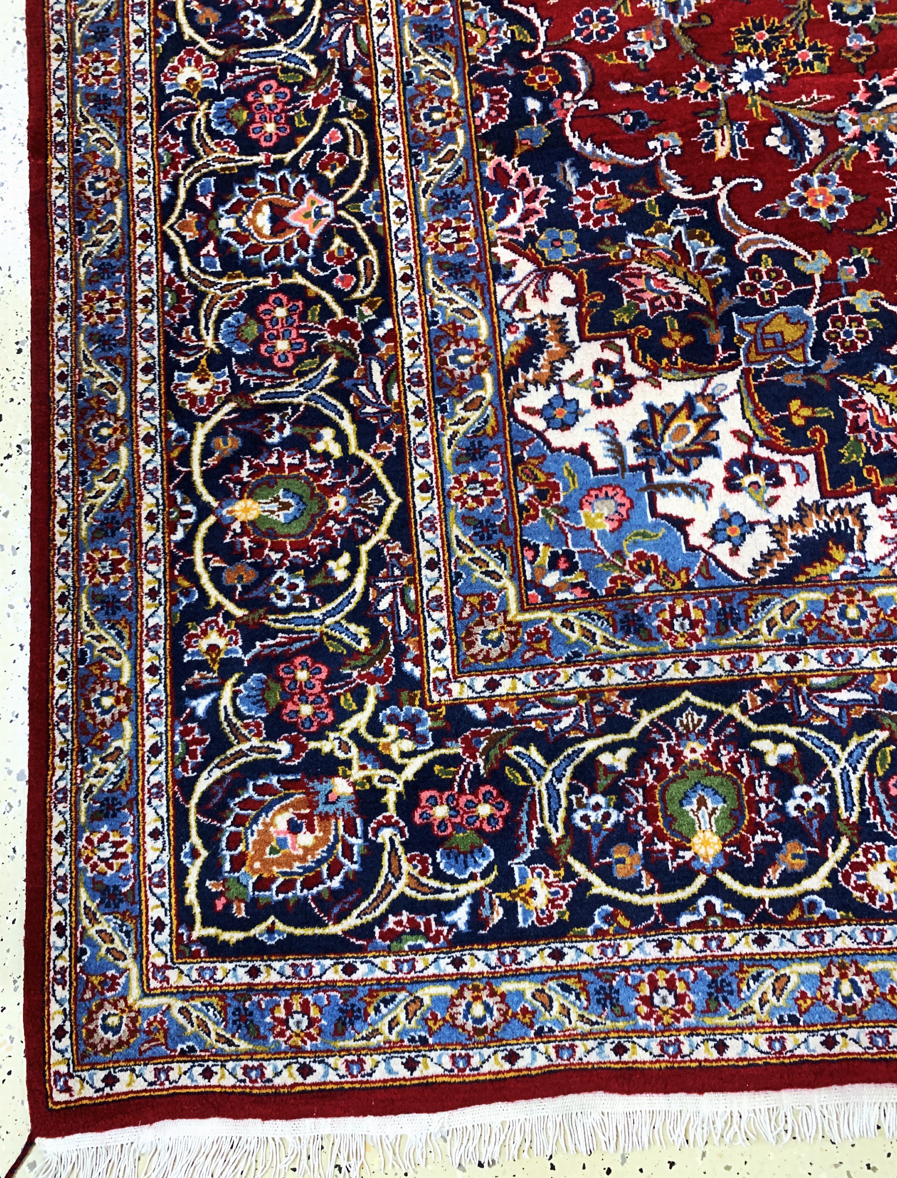 Detail c: Keschan, Persien, Ende 20.Jhd, Wolle auf Baumwolle, ca. 370 x 275 cm, EHZ: 2