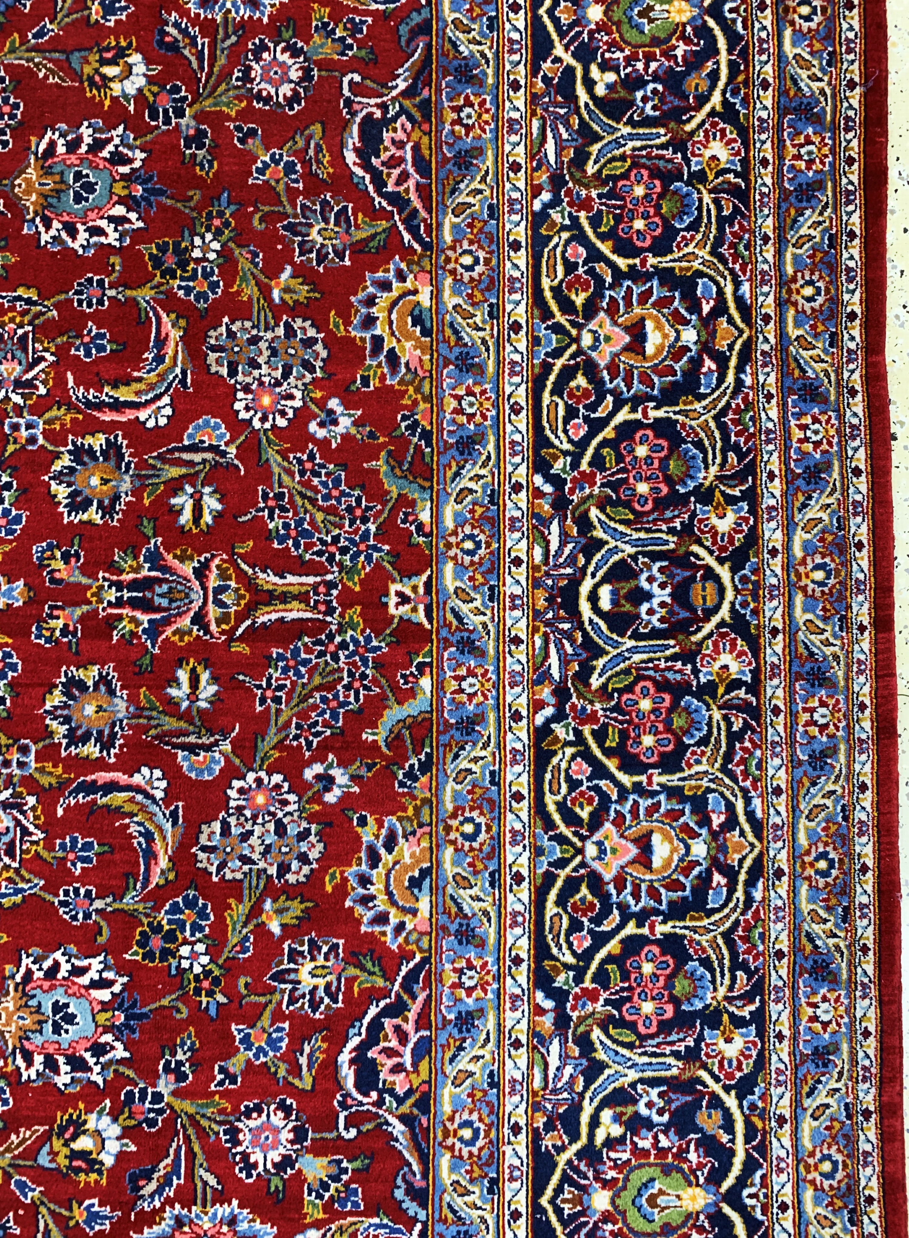 Detail f: Keschan, Persien, Ende 20.Jhd, Wolle auf Baumwolle, ca. 370 x 275 cm, EHZ: 2