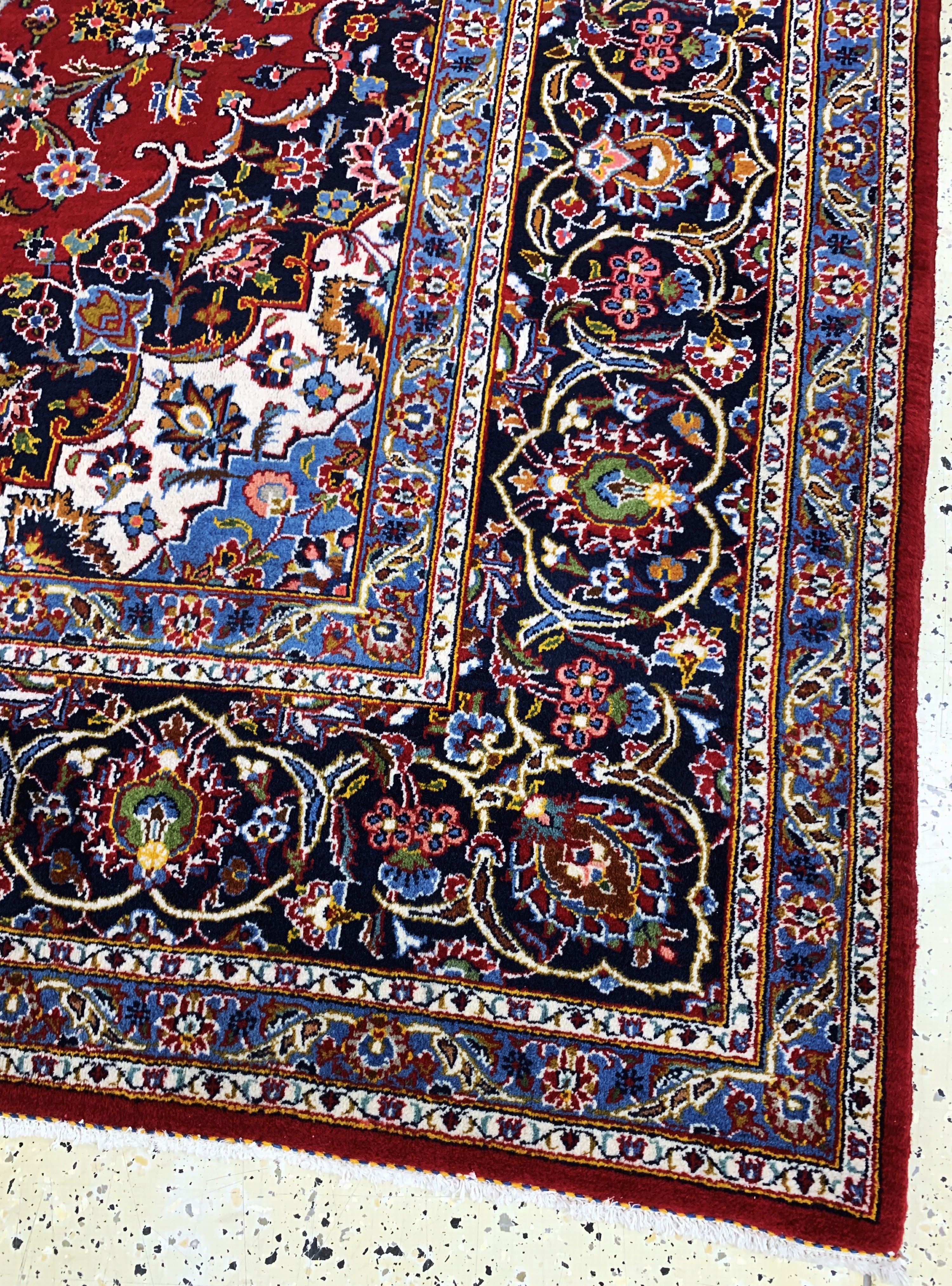 Detail g: Keschan, Persien, Ende 20.Jhd, Wolle auf Baumwolle, ca. 370 x 275 cm, EHZ: 2