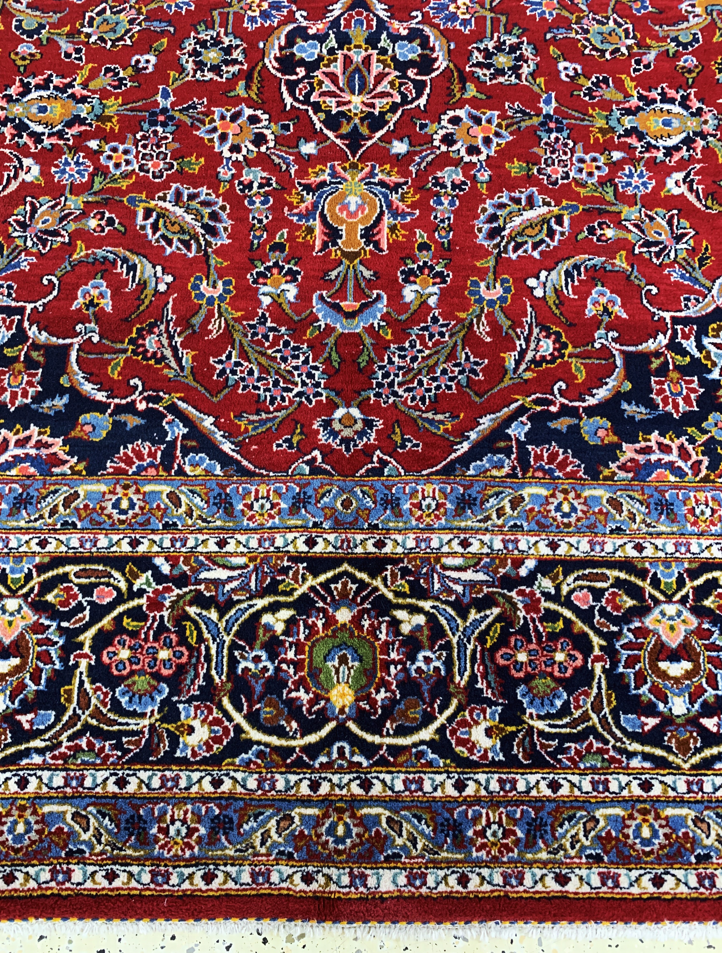 Detail h: Keschan, Persien, Ende 20.Jhd, Wolle auf Baumwolle, ca. 370 x 275 cm, EHZ: 2