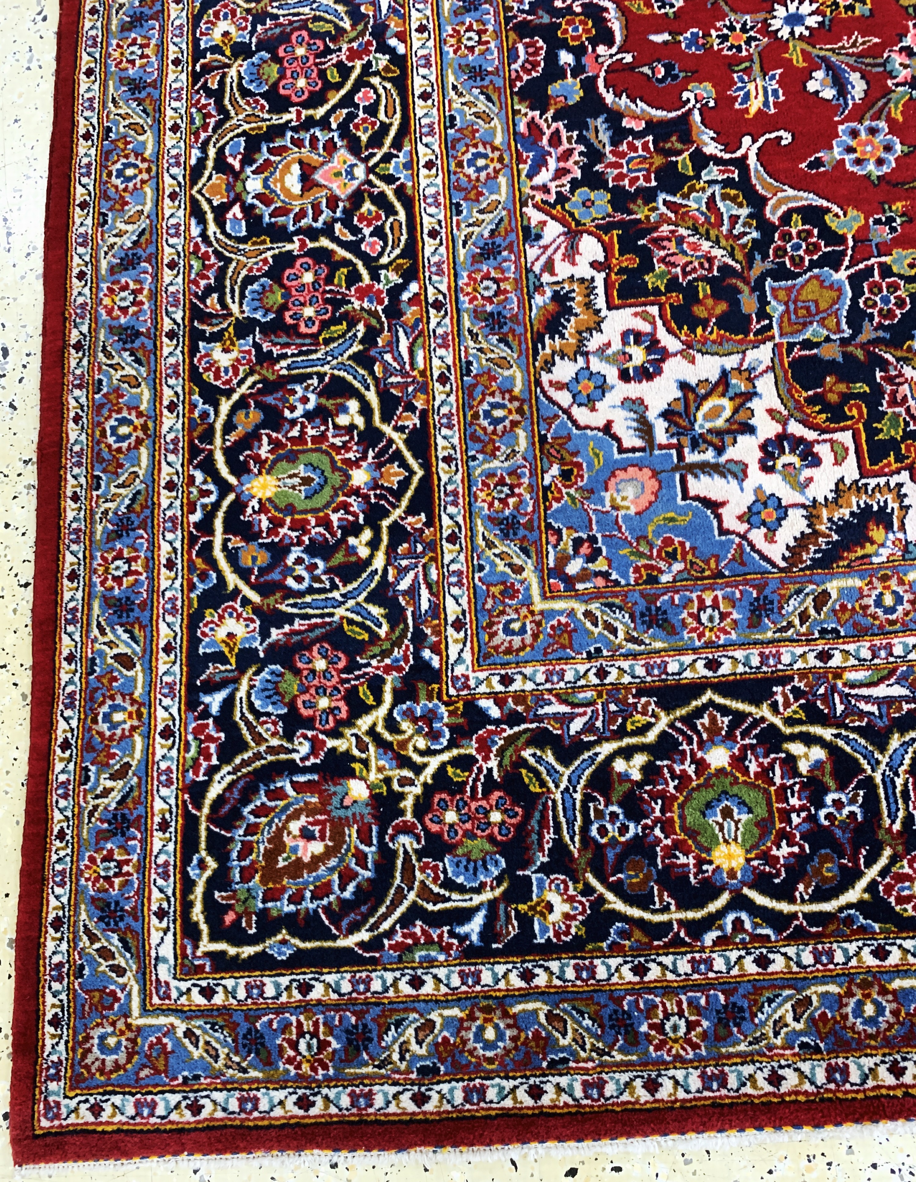 Detail i: Keschan, Persien, Ende 20.Jhd, Wolle auf Baumwolle, ca. 370 x 275 cm, EHZ: 2