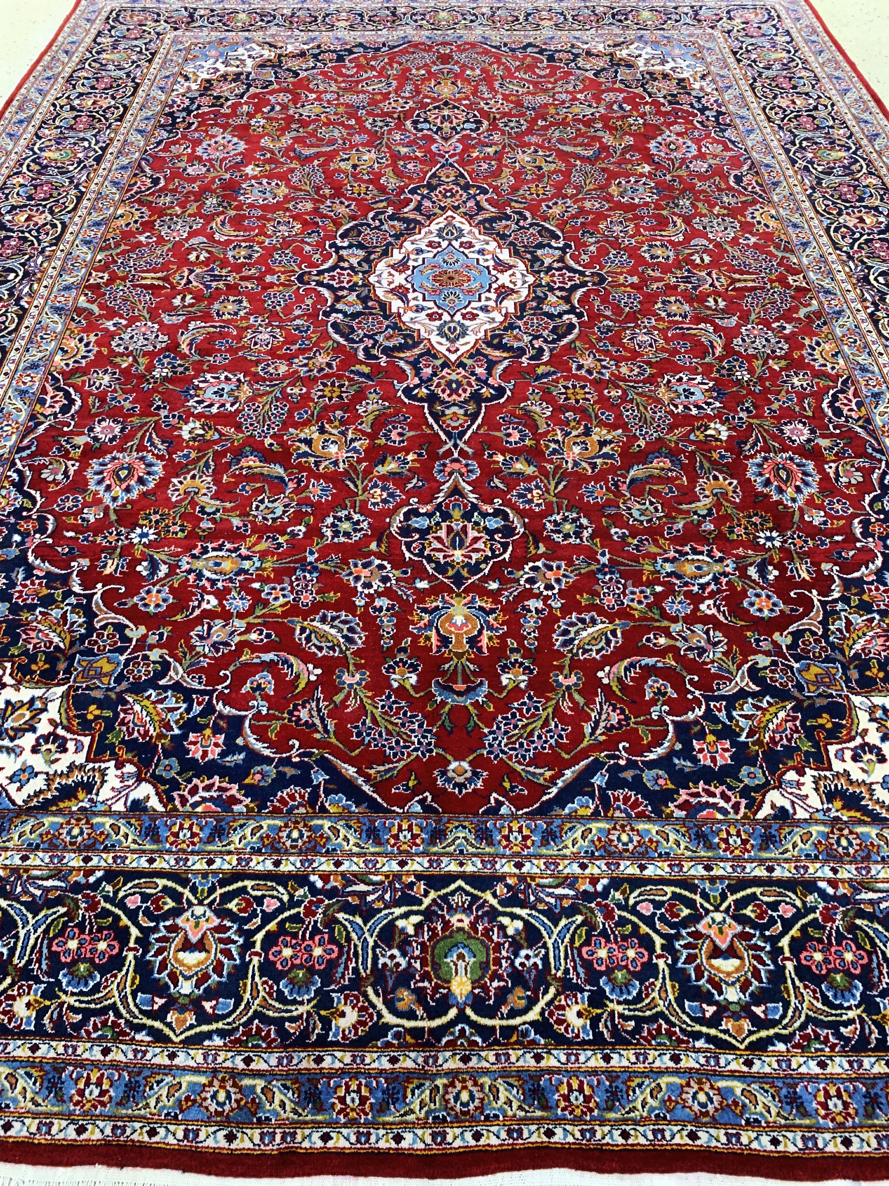 Detail j: Keschan, Persien, Ende 20.Jhd, Wolle auf Baumwolle, ca. 370 x 275 cm, EHZ: 2