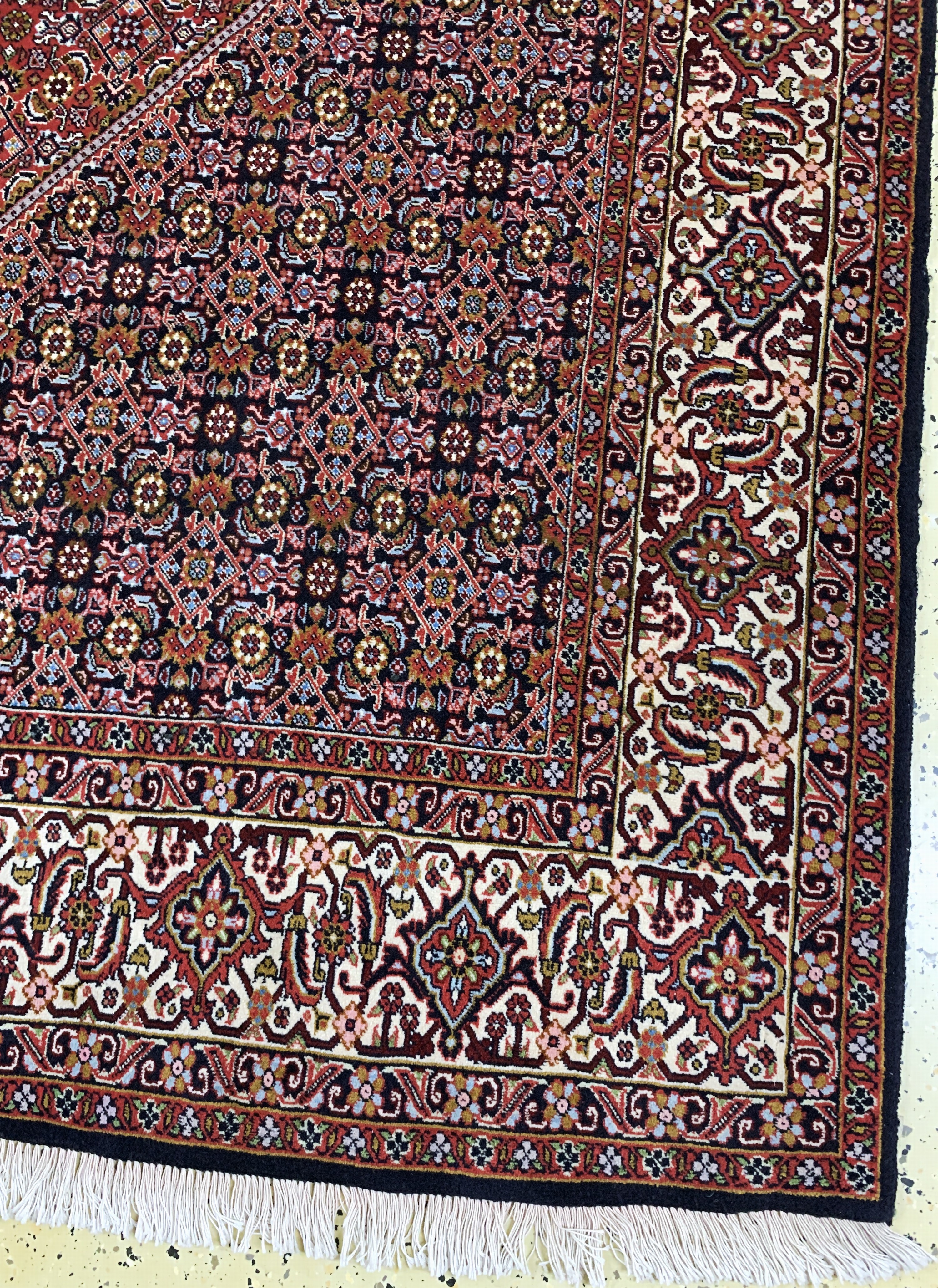 Detail a: Bidjar, Persien, Ende 20.Jhd, Wolle auf Baumwolle, ca. 350 x 247 cm, EHZ: 1-2
