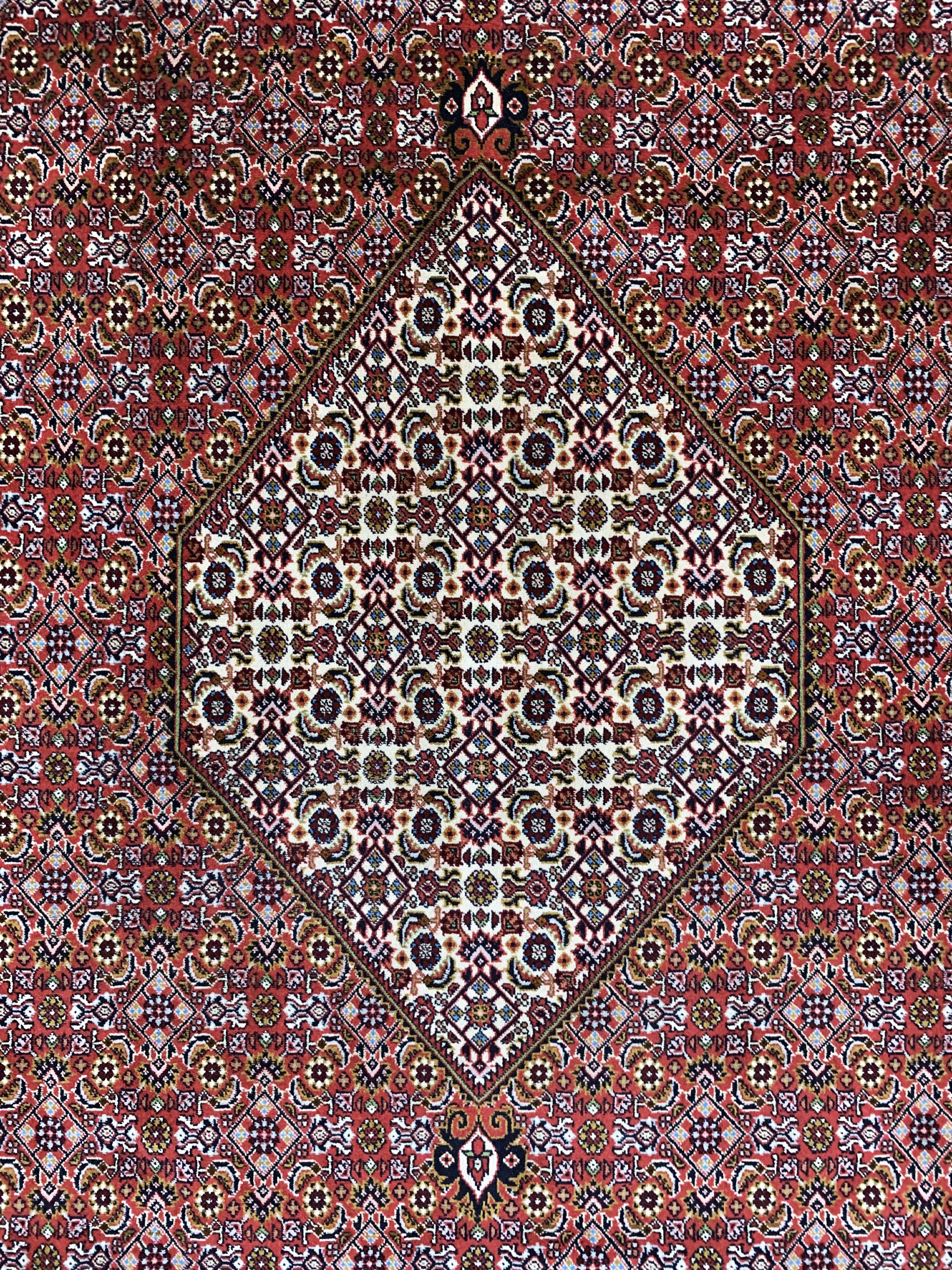 Detail d: Bidjar, Persien, Ende 20.Jhd, Wolle auf Baumwolle, ca. 350 x 247 cm, EHZ: 1-2