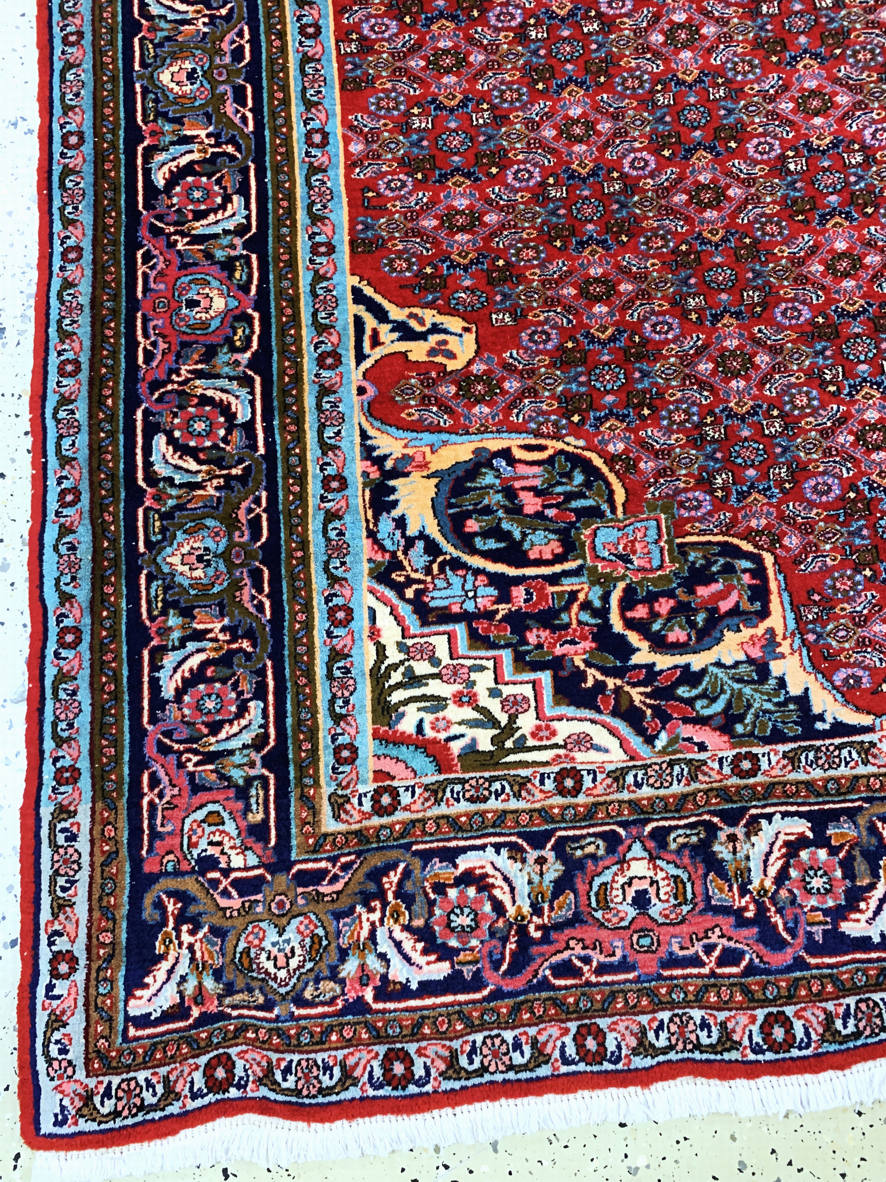 Detail b: Bidjar alt, Persien, Mitte 20.Jhd, Wolle auf Baumwolle, ca. 330 x 225 cm, EHZ: 1-2