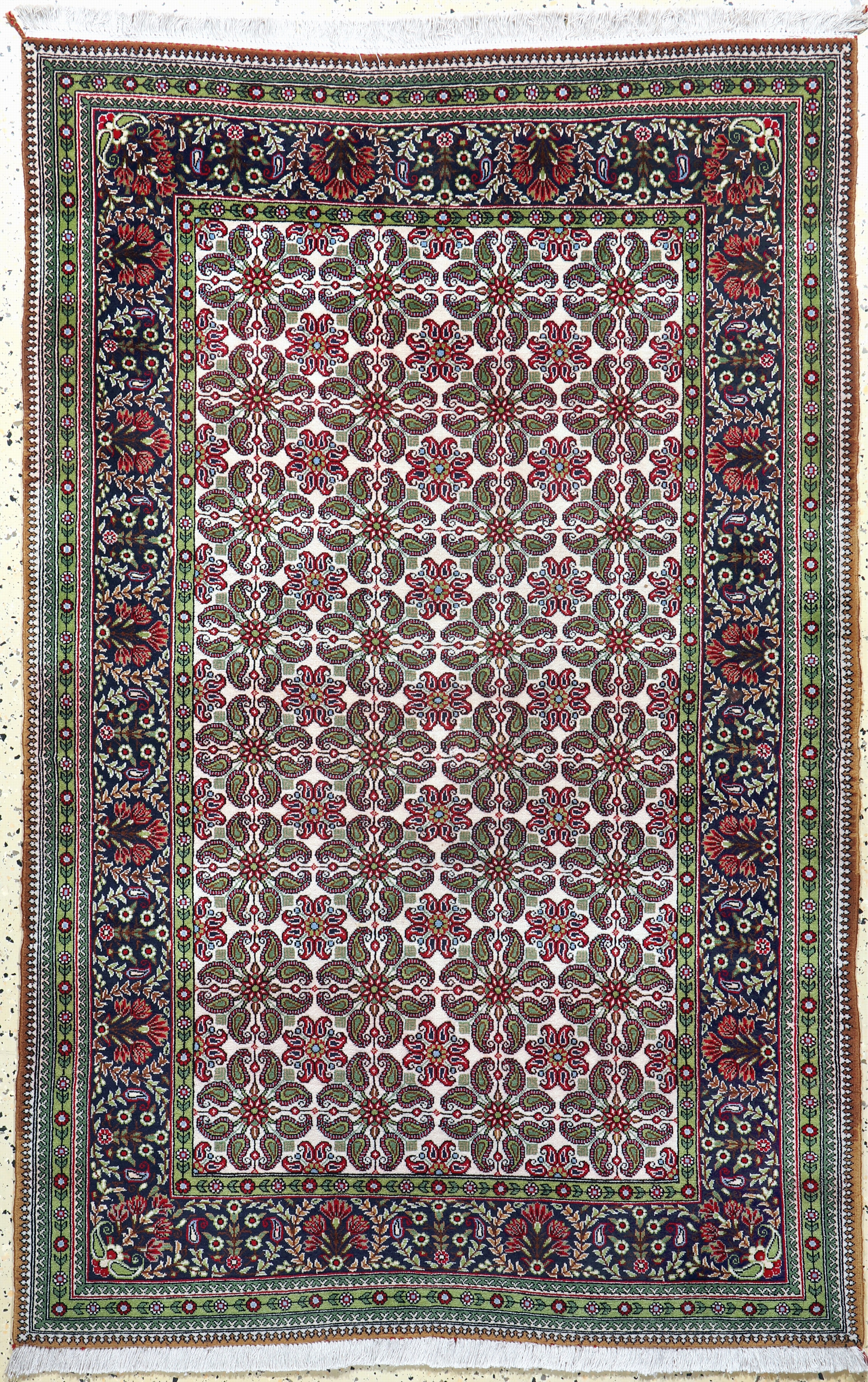 Image 27118338 - Ghom Kork, Persien, Ende 20.Jhd, Korkwolle auf Baumwolle, ca. 168 x 110 cm, EHZ: 2 ...