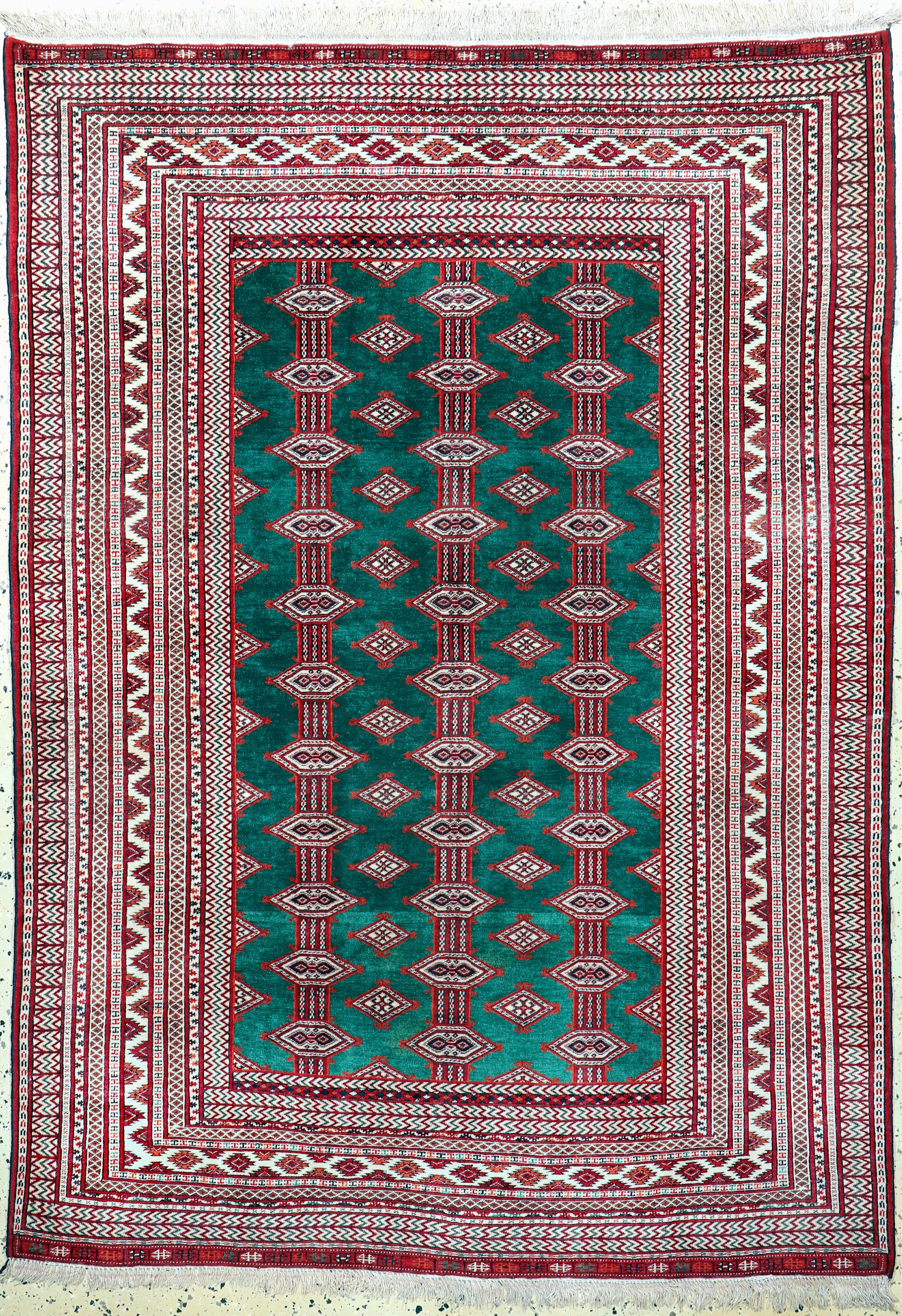 Image 27118340 - Torkmen fein, Persien, Mitte 20.Jhd, Wolle auf Seide, ca. 187 x 135 cm, EHZ: 2 ...