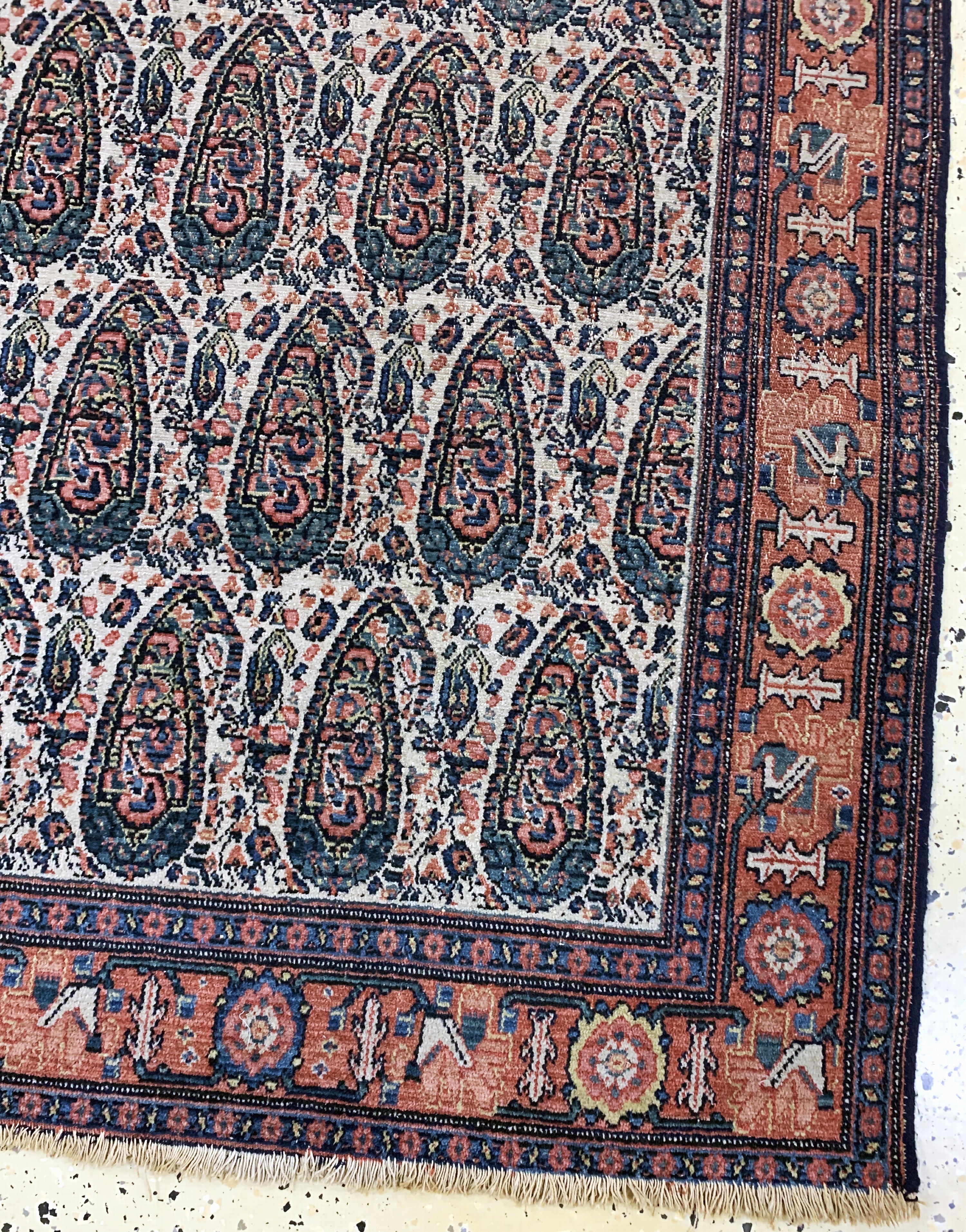 Detail a: Senneh antik, Persien, um 1900, Wolle auf Baumwolle, ca. 200 x 140 cm, EHZ: 3