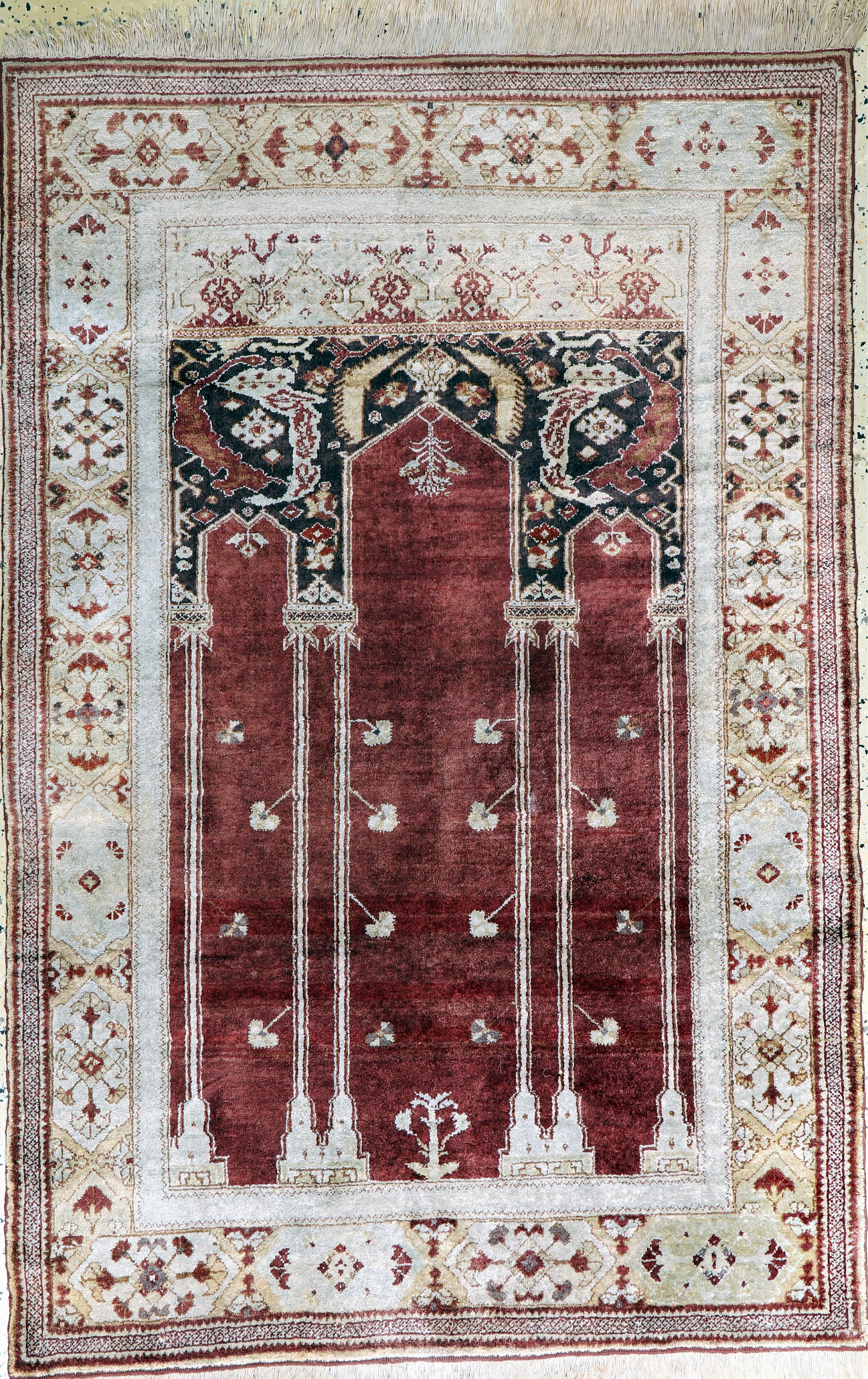 Image 27118360 - Seiden Kayseri, Türkei, Mitte 20.Jhd, Seideauf Baumwolle, ca. 184 x 122 cm, EHZ: ...