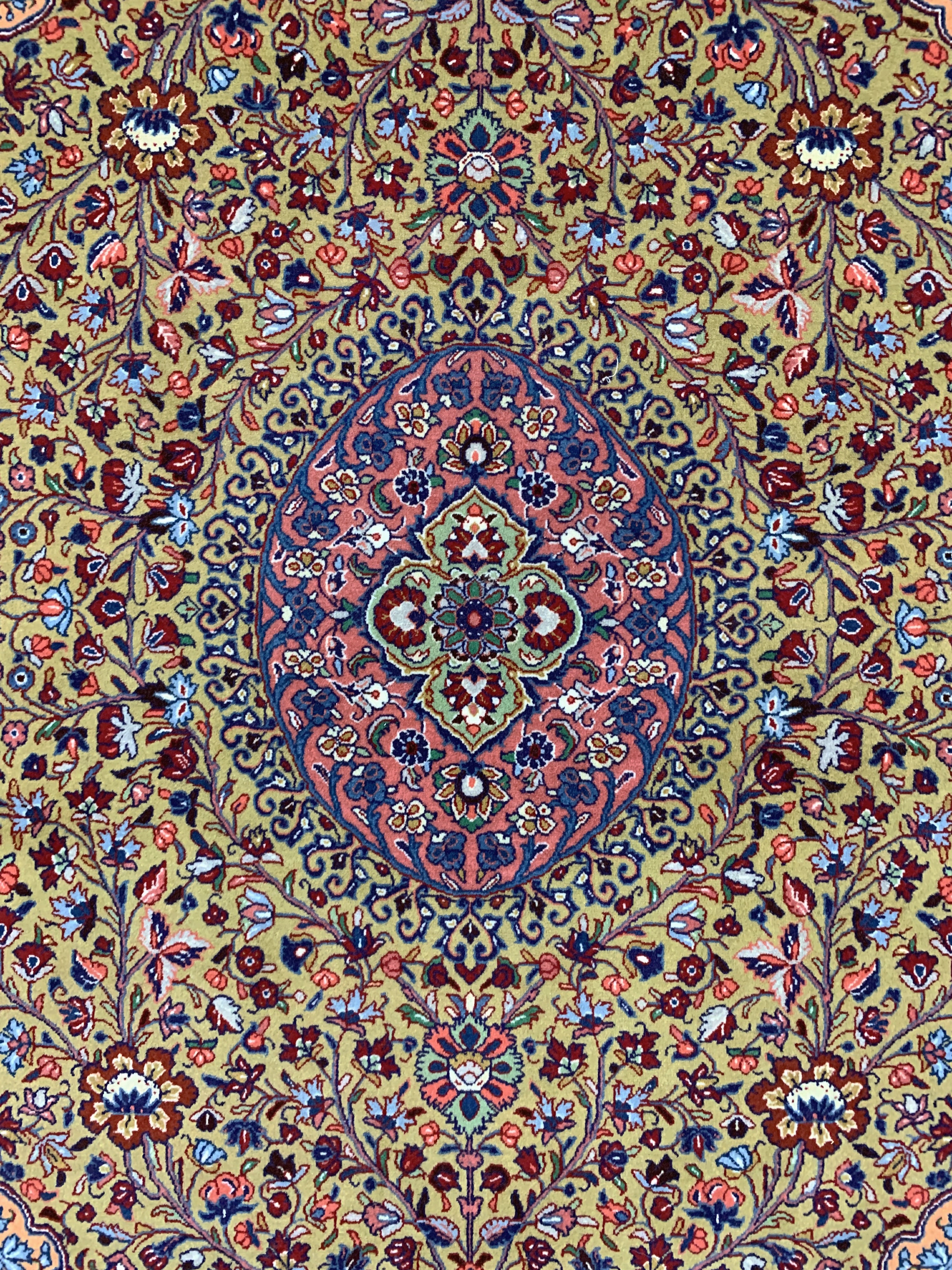 Detail c: Sarogh Ghiasabad fein, Persien, Mitte 20.Jhd, Korkwolle auf Baumwolle, ca. 160 x 110cm, ca. 500.000 Kn/qm, EHZ:(nahezu neuwertig)