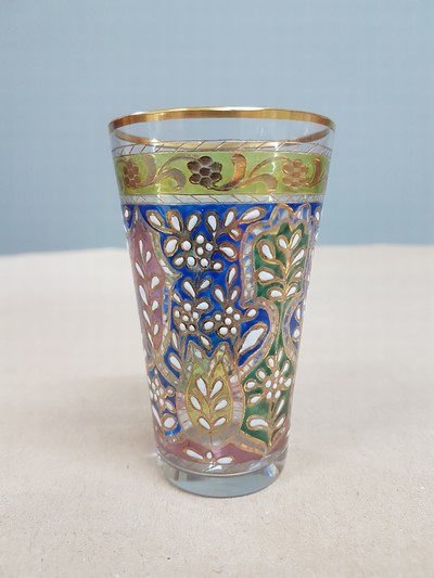 27118307a - Becherglas, ´Jodhpur´, Josephinenhütte, um 1895-1925, farbloses Kristallglas, ...