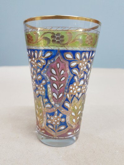 27118307c - Becherglas, ´Jodhpur´, Josephinenhütte, um 1895-1925, farbloses Kristallglas, ...