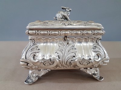 27118315h - Prunkvolle Wiener Zuckerdose, Wien, 1855, Meistermarke TD, wohl Thomas Dub, Silber, ...