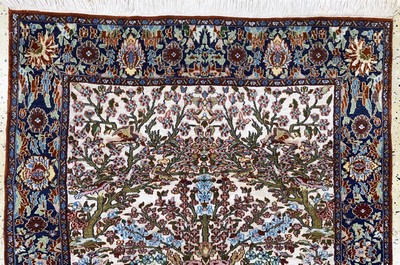 27118322a - Lahor´Seidengrund´fein, Pakistan, Ende 20.Jhd, Korkwolle mit Seide, ca. 180 x 125 ...