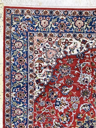 27118323d - Najafabad fein, Persien, Mitte 20.Jhd, Wolle auf Baumwolle, ca. 215 x 150 cm, EHZ: 2 ...