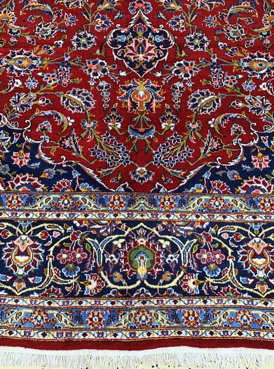 27118329b - Keschan, Persien, Ende 20.Jhd, Wolle auf Baumwolle, ca. 370 x 275 cm, EHZ: 2 ...