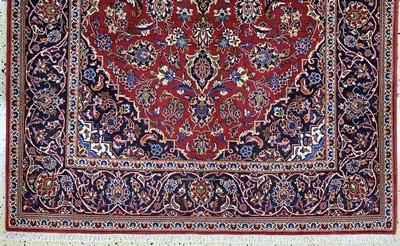 27118335c - Keschan´Shadsar´signiert, Persien, Ende 20.Jhd, Wolle auf Baumwolle, ca. 215 x 140 ...