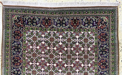 27118338a - Ghom Kork, Persien, Ende 20.Jhd, Korkwolle auf Baumwolle, ca. 168 x 110 cm, EHZ: 2 ...