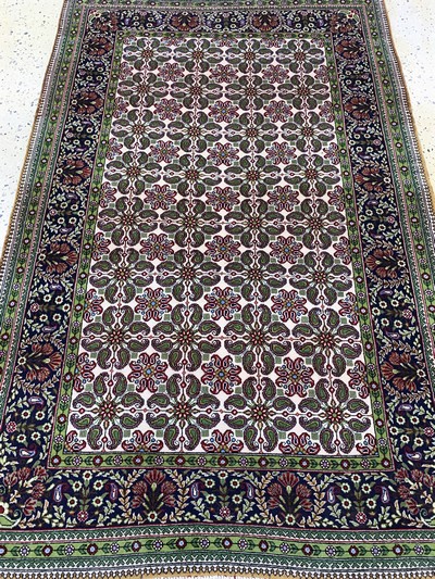 27118338c - Ghom Kork, Persien, Ende 20.Jhd, Korkwolle auf Baumwolle, ca. 168 x 110 cm, EHZ: 2 ...