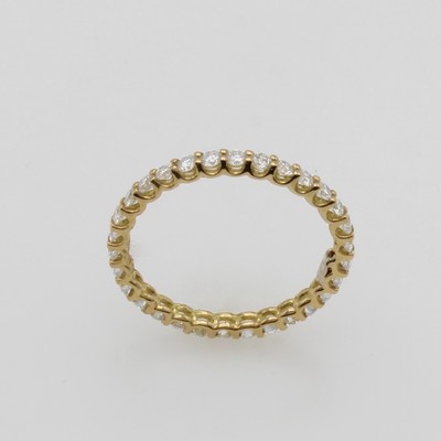 27118339a - Memoryring mit Brillanten, GG 750/000, Brill. zus. ca. 0.60 ct Weiß-l.get.Weiß/si-p, ...