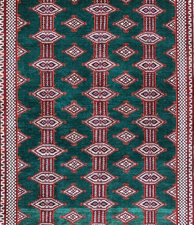 27118340c - Torkmen fein, Persien, Mitte 20.Jhd, Wolle auf Seide, ca. 187 x 135 cm, EHZ: 2 ...