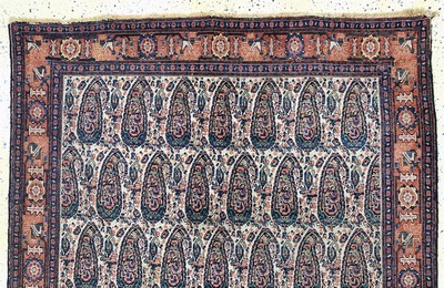 27118358d - Senneh antik, Persien, um 1900, Wolle auf Baumwolle, ca. 200 x 140 cm, EHZ: 3 ...