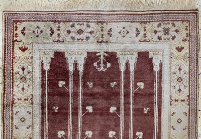 27118360a - Seiden Kayseri, Türkei, Mitte 20.Jhd, Seideauf Baumwolle, ca. 184 x 122 cm, EHZ: ...