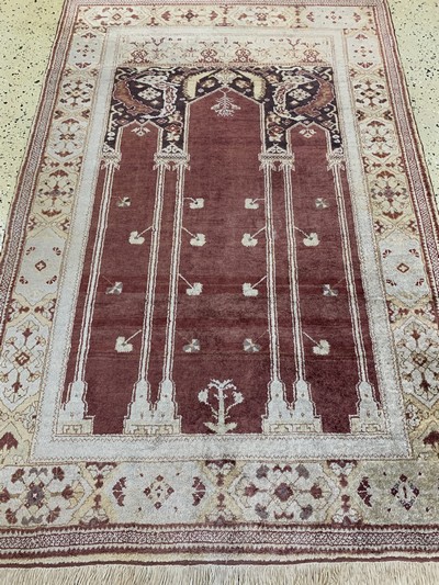 27118360d - Seiden Kayseri, Türkei, Mitte 20.Jhd, Seideauf Baumwolle, ca. 184 x 122 cm, EHZ: ...