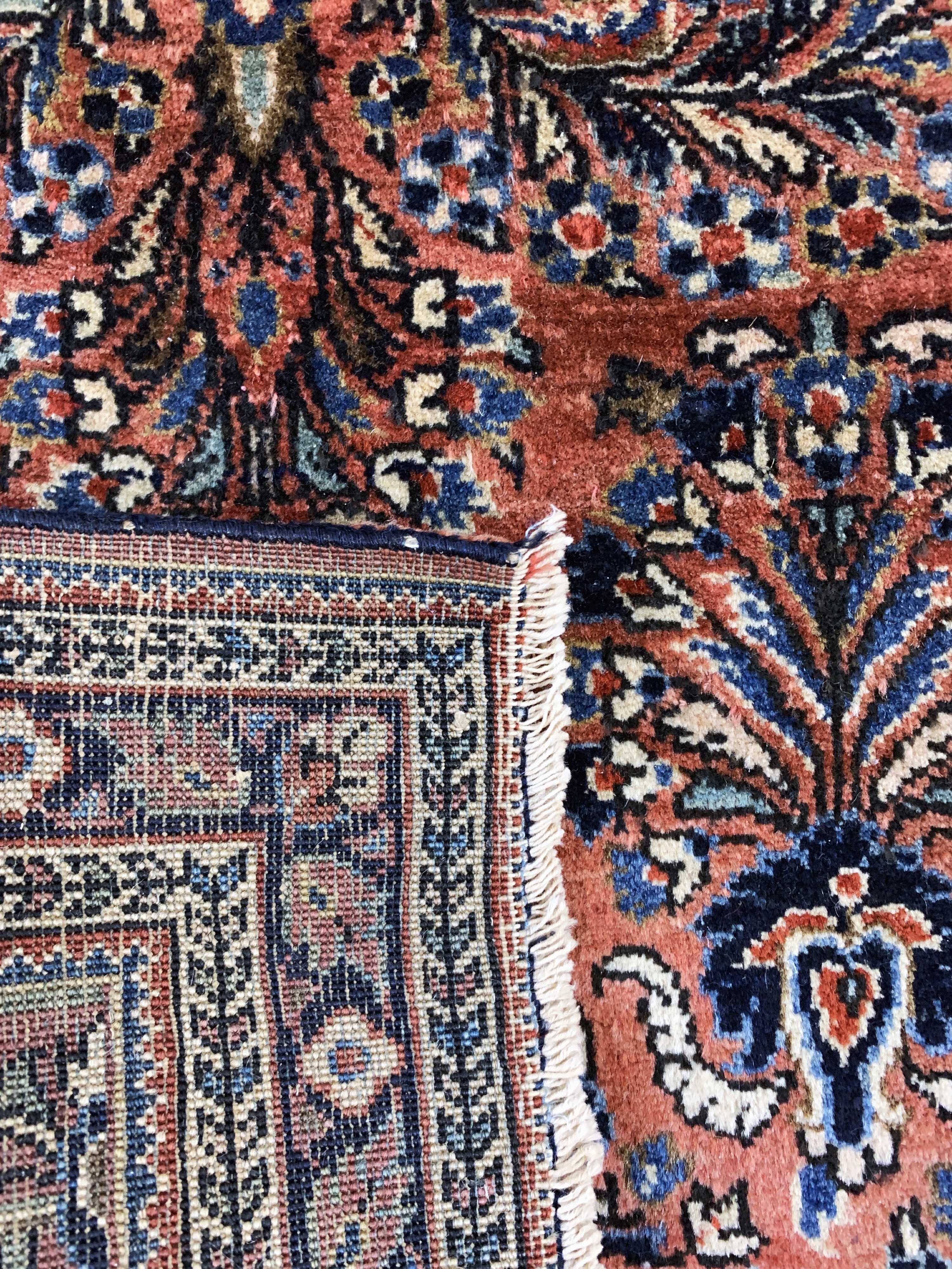 Detail d: 2 Lots Re-Import Sarogh, Persien, um 1900, Wolle auf Baumwolle, ca. 120 x 67 cm, gereinigt, EHZ: 2