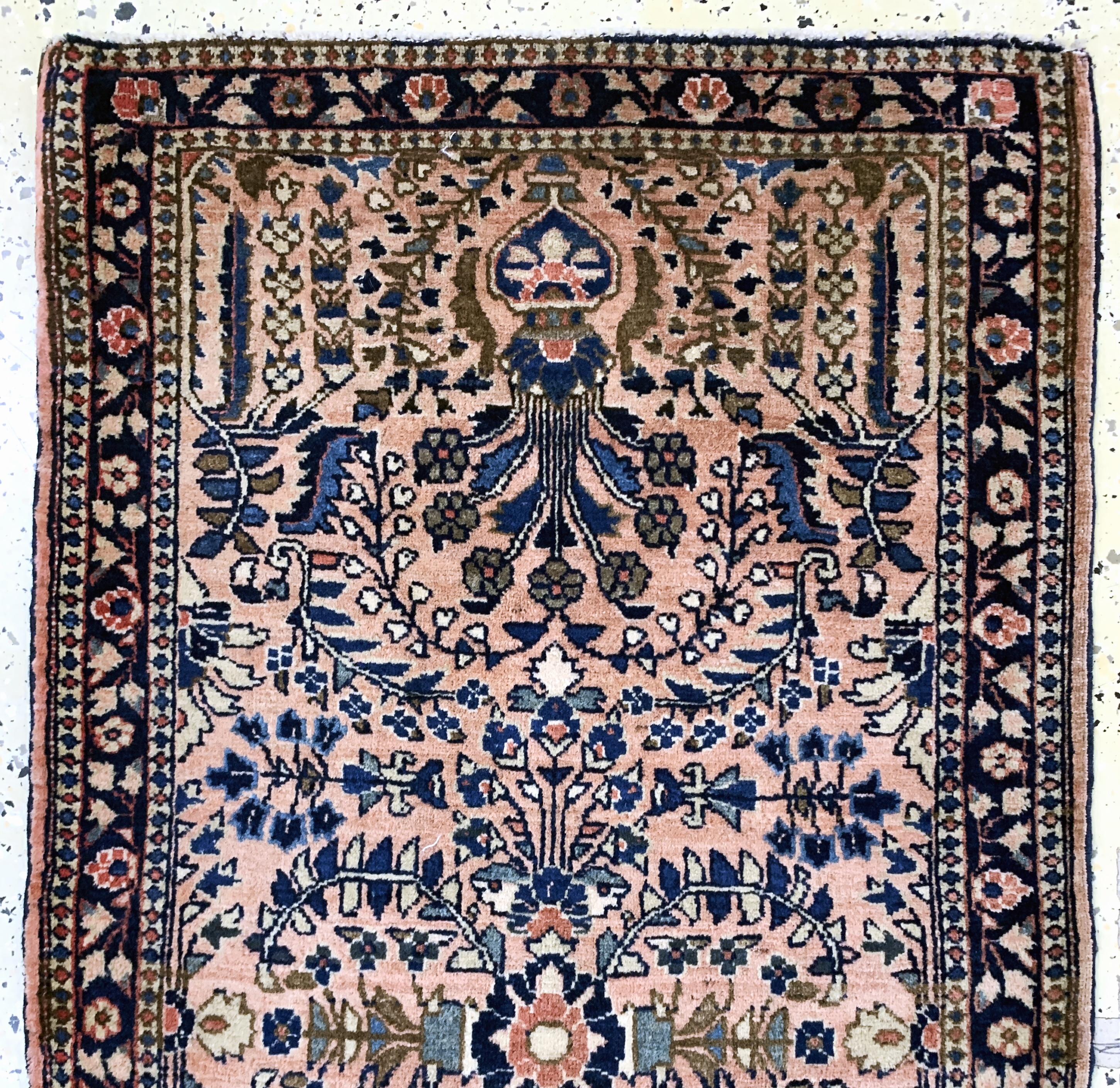 Detail e: 2 Lots Re-Import Sarogh, Persien, um 1900, Wolle auf Baumwolle, ca. 120 x 67 cm, gereinigt, EHZ: 2