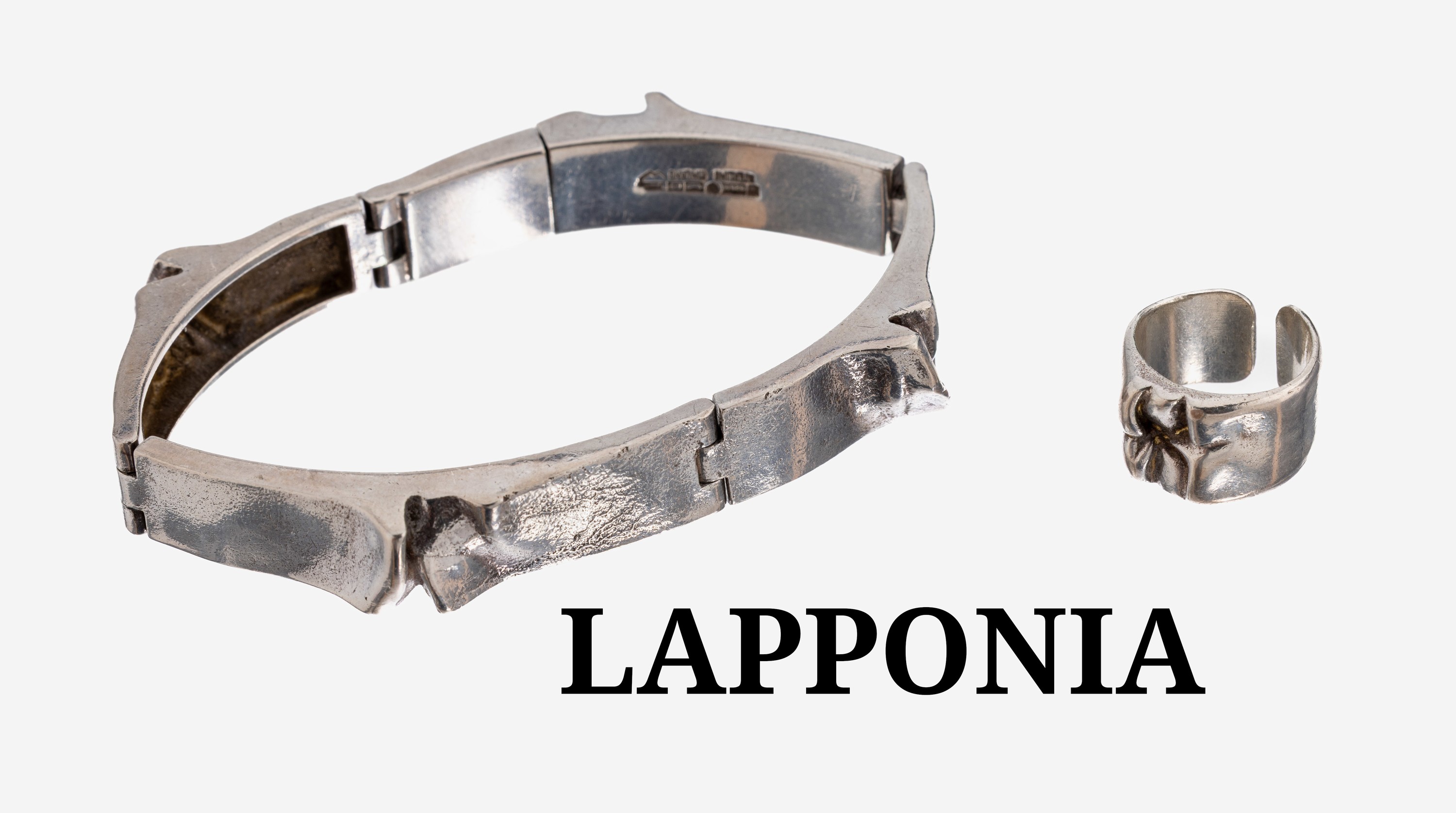 Image 27118474 - LAPPONIA Schmuckset, Finnland, 1970, 925er Silber, typ. Design, best. aus: Armband und ...